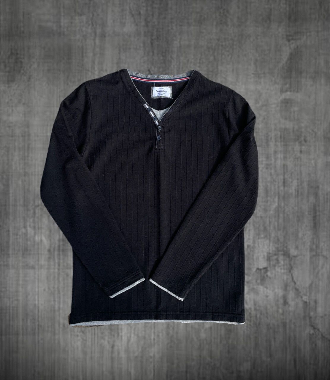 2000s Japanese archive Vkei Layered Button Long Sleeve Tee