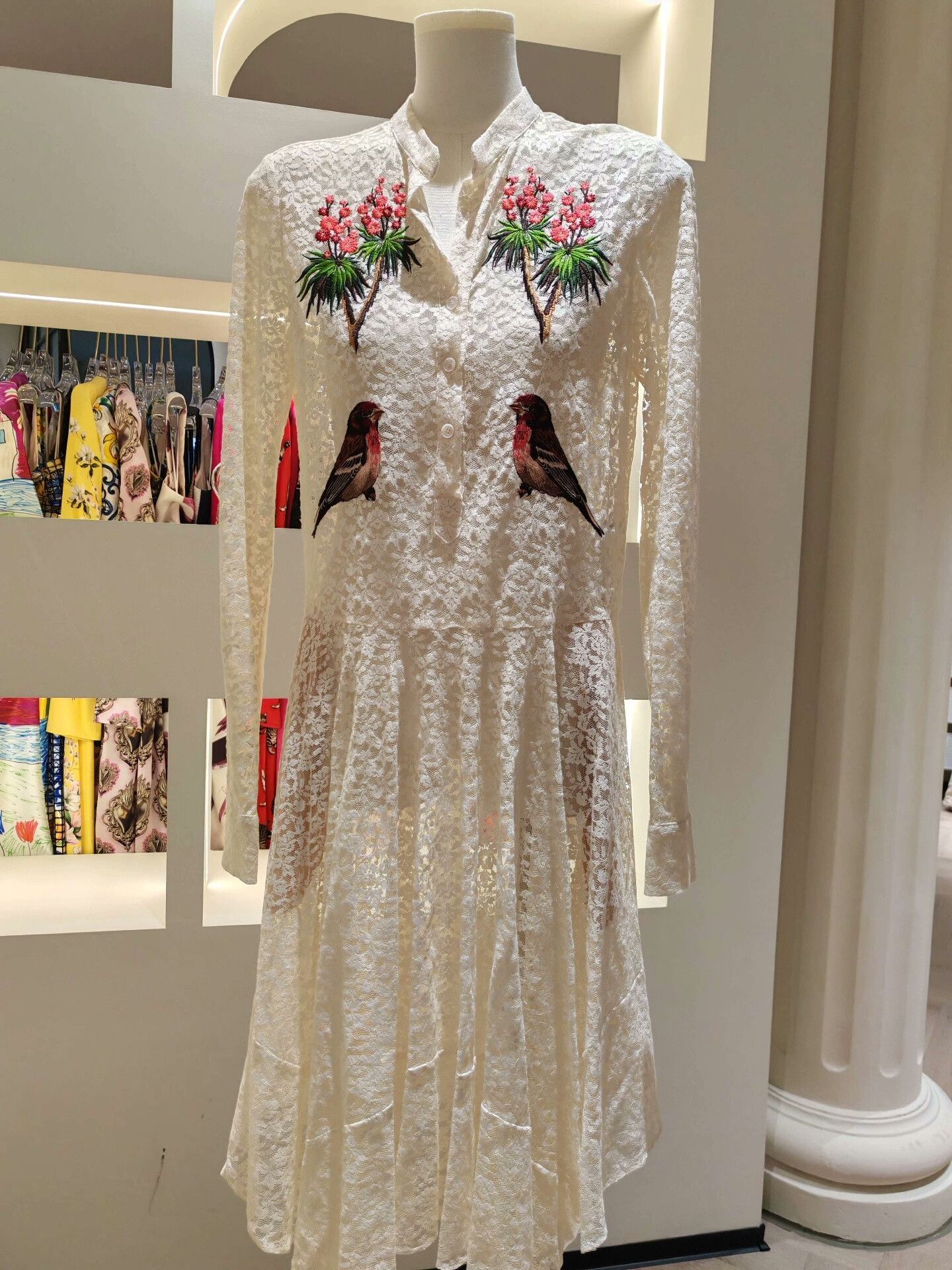 Stella McCartney Stella McCartney White Lace Dress Size S / US 4 / IT 40 - 1 Thumbnail
