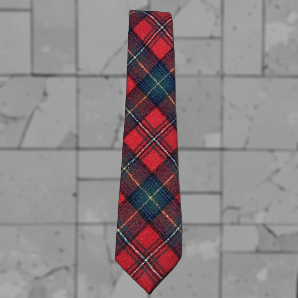 Pendleton Pendleton Tie Wool Red Plaid 55”x3-1/4 Men Adult Red Plaid Wool Tie Pendleton Size ONE SIZE - 1 Thumbnail