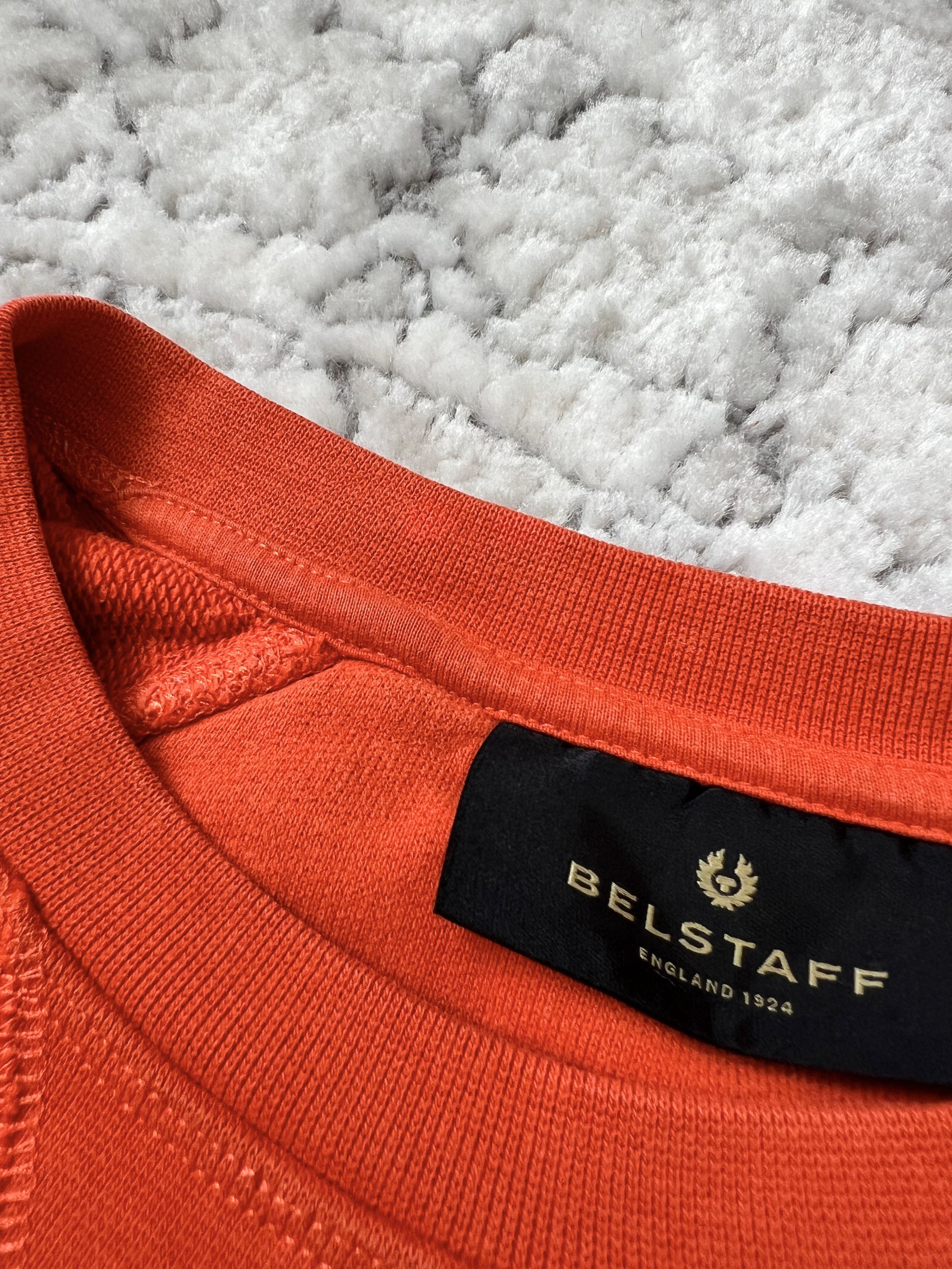 Belstaff Belstaff England 1924 Logo Crewneck Sweatshirt Orange XS Size US XS / EU 42 / 0 - 4 Thumbnail