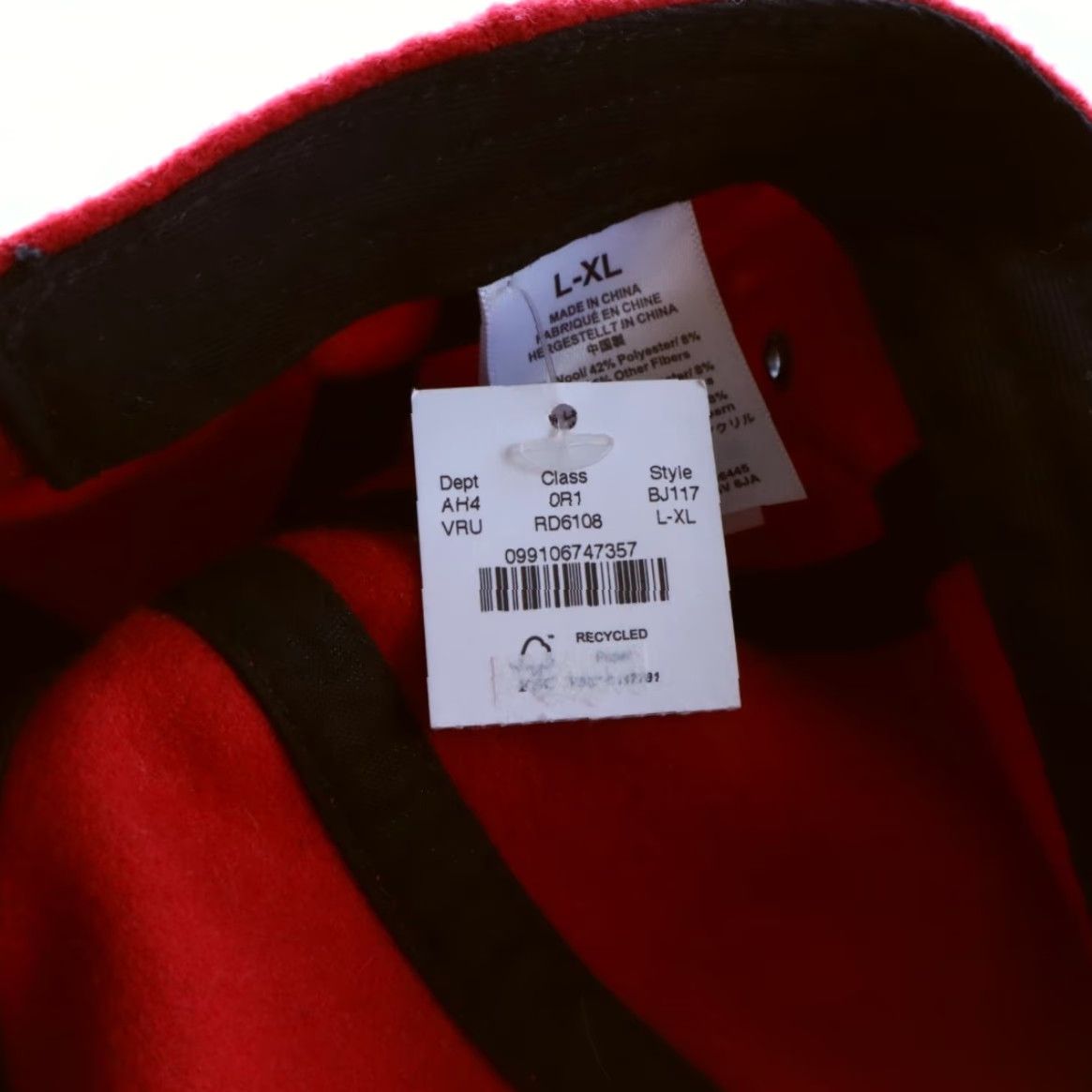 J.Crew J. Crew Wool Red Woven Baseball Fitted Hat Men's L/XL Size ONE SIZE - 7 Thumbnail