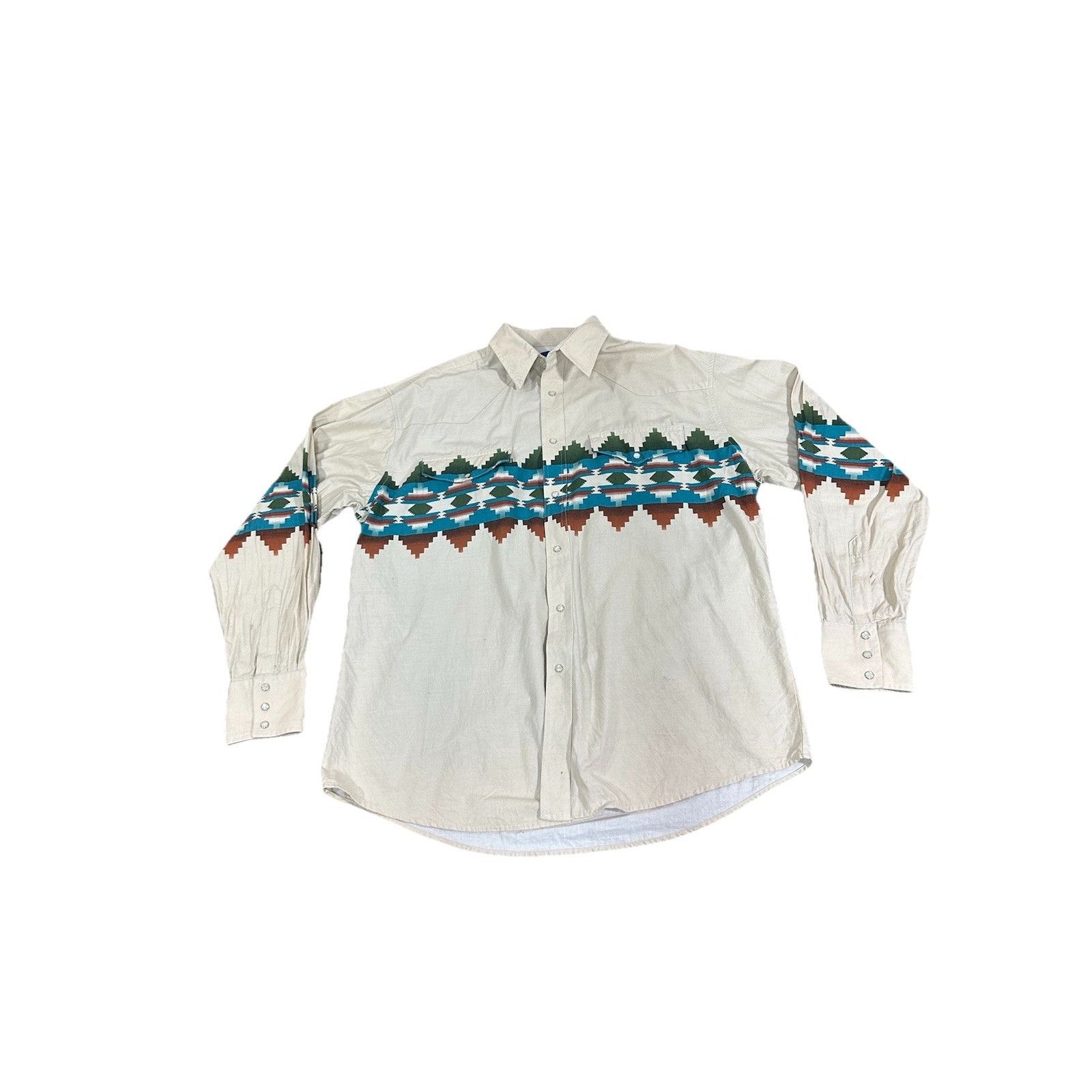Wrangler Vintage Wrangler Western Shirt Men’s XL Pearl Snap Long Slee Size US XL / EU 56 / 4 - 1 Thumbnail