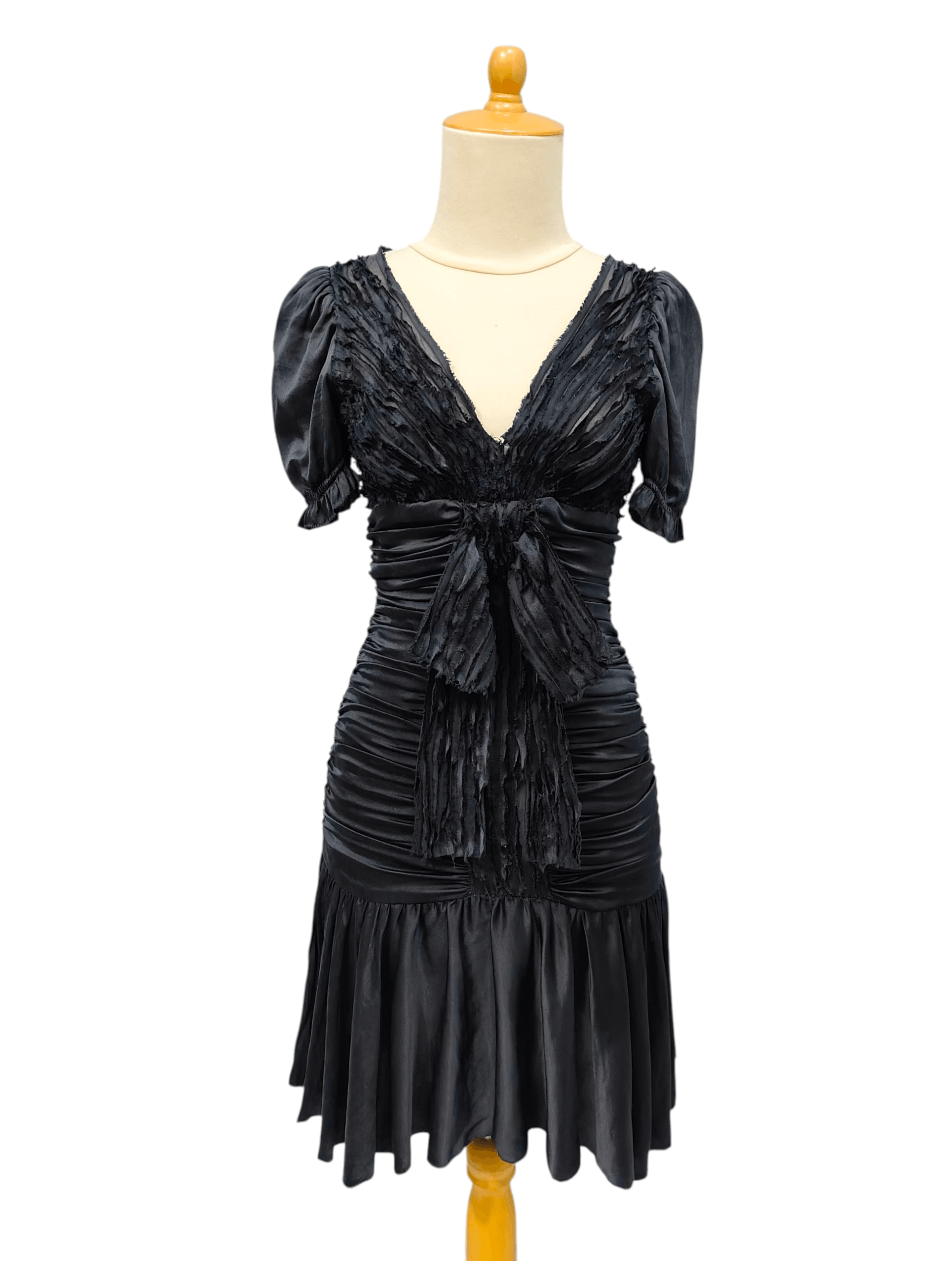 Dolce & Gabbana 00s D&G- Archive Silk Glam Ruched Empire Waist Dress Size S / US 4 / IT 40 - 1 Thumbnail