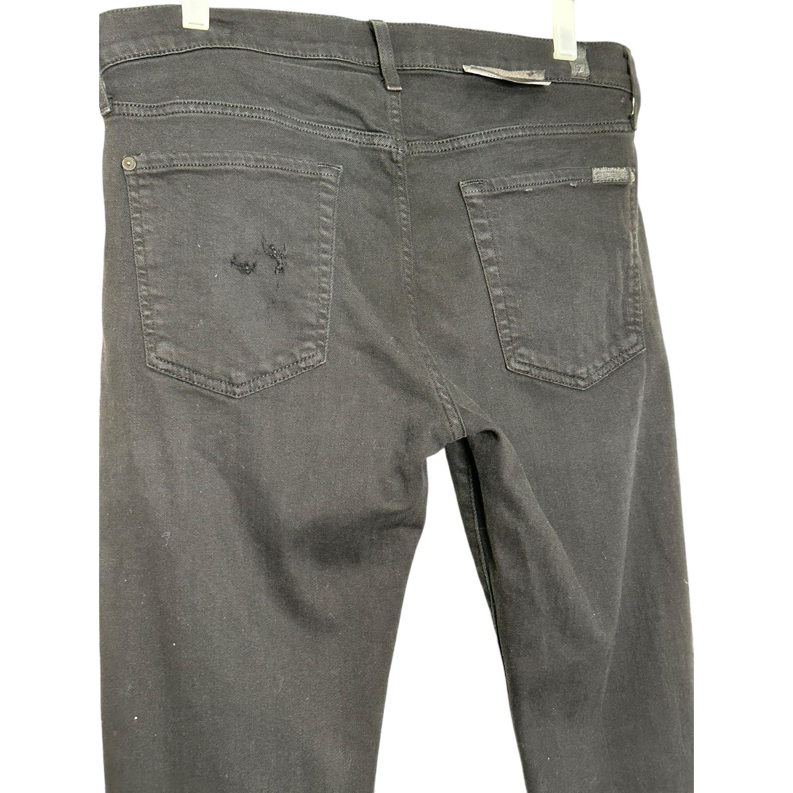 7 For All Mankind 7 for all mankind paxtyn black straight legs jeans size 34 Size US 34 / EU 50 - 8 Thumbnail