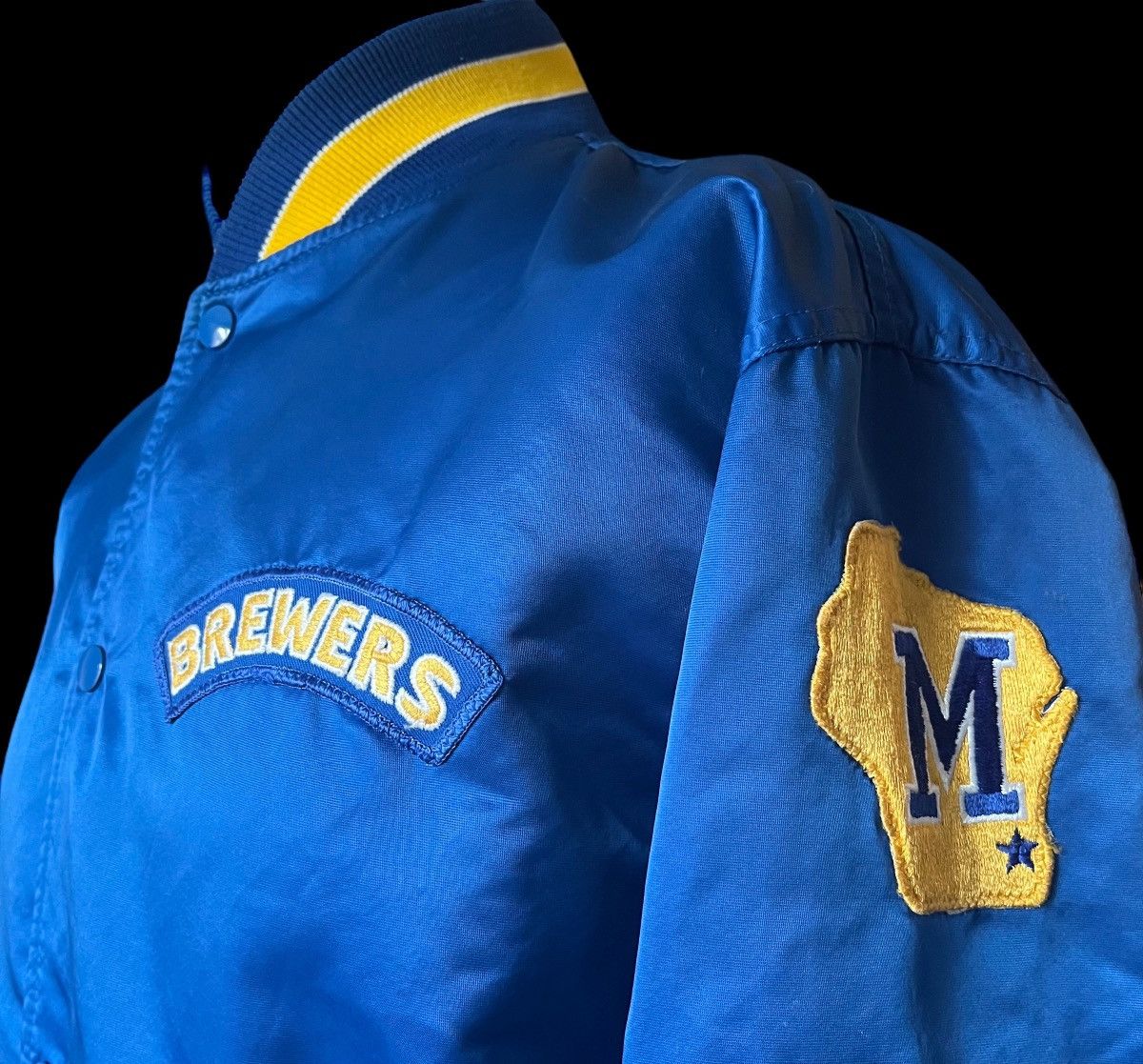NFL × Starter × Vintage 1980’s MLB Milwaukee Brewers Starter Satin Jacket size L Size US L / EU 52-54 / 3 - 6 Thumbnail