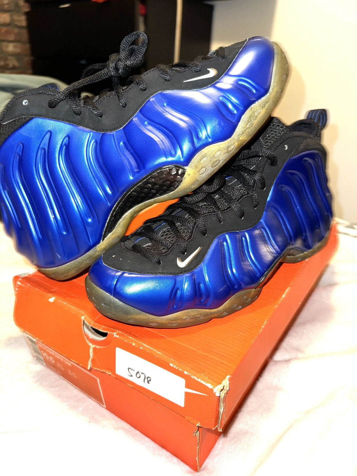 2007 NIKE FOAMPOSITE PENNY ROYAL OG PRO 10.5 LIGHTLY WORN