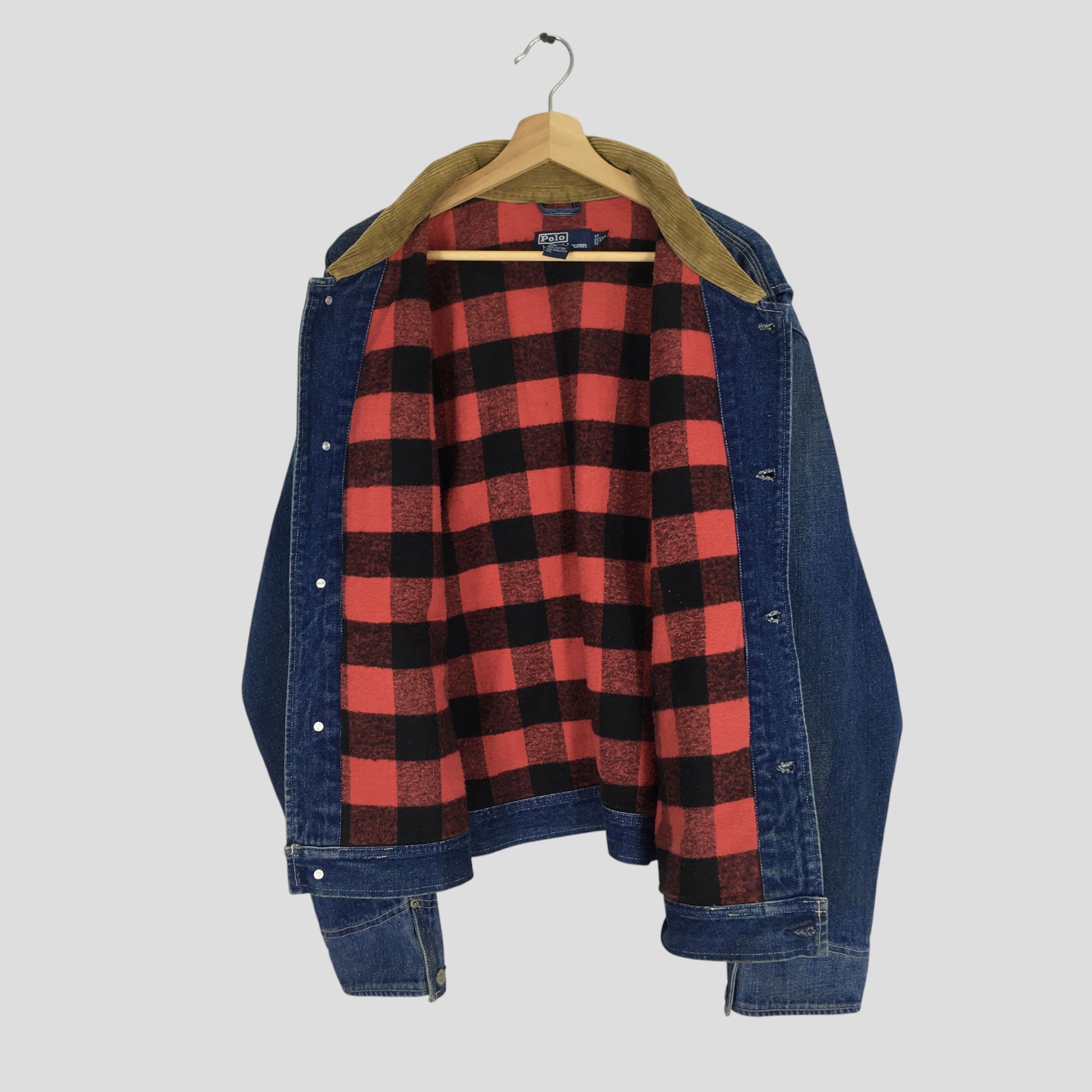 Polo Ralph Lauren × Vintage Vintage 90's Polo Ralph Lauren Denim Jacket Workwear Size US XXL / EU 58 / 5 - 2 Thumbnail