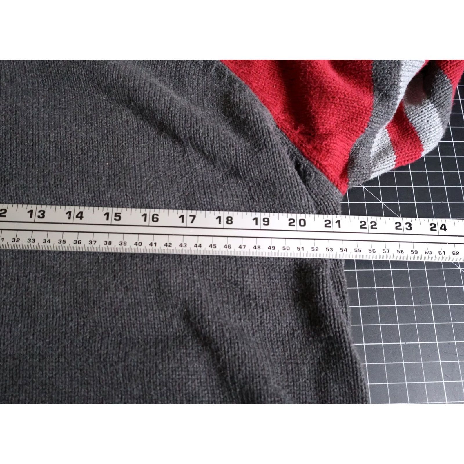 American Eagle Outfitters VINTAGE American Eagle Outfitters Sweater Women Large Gray Red V-Neck Cotton VTG Y2K Pullover Chяnk y knit? Size L / US 10 / IT 46 - 5 Thumbnail