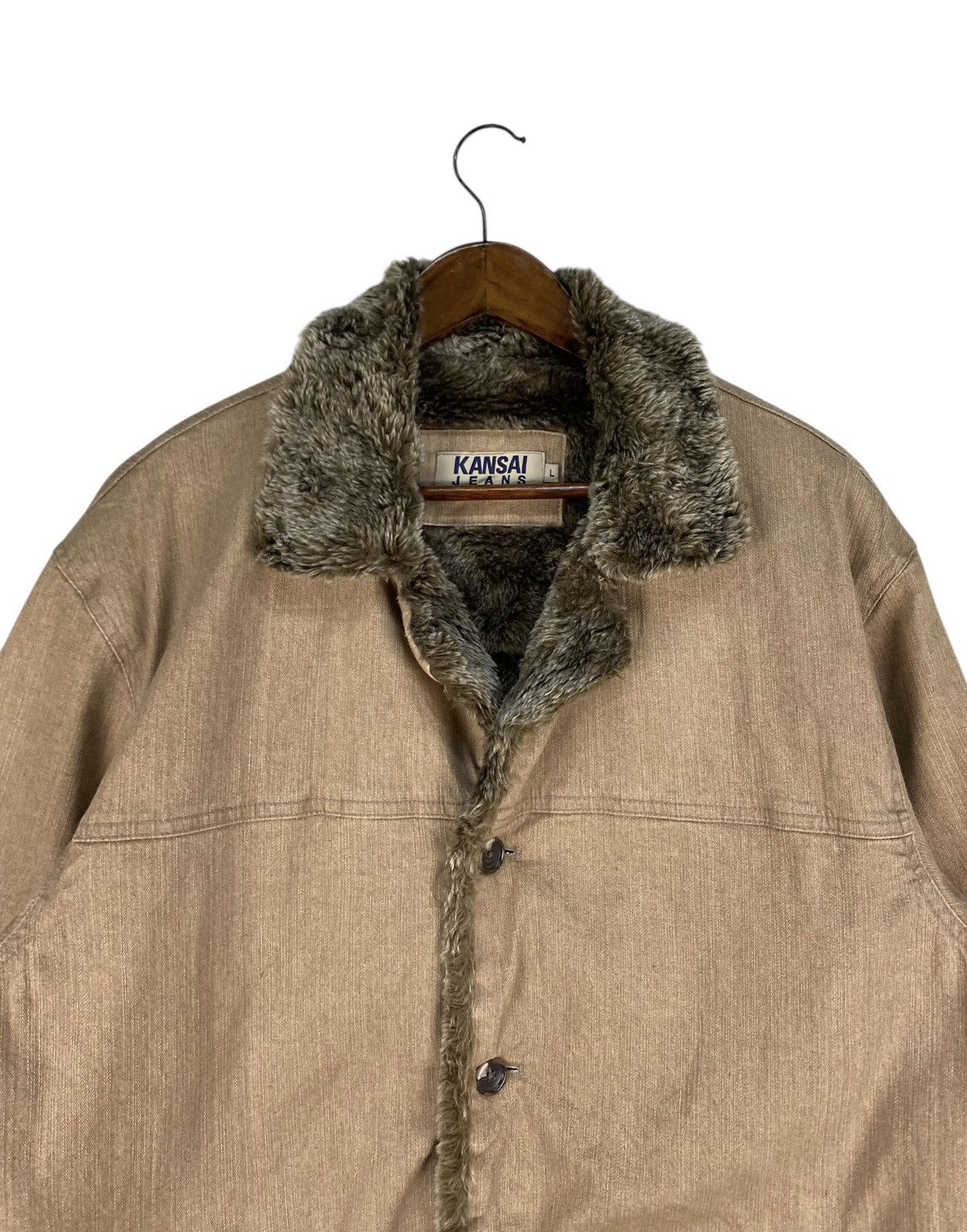 Kansai Yamamoto Kansai Jeans Fur Lining Jacket Size US L / EU 52-54 / 3 - 2 Thumbnail