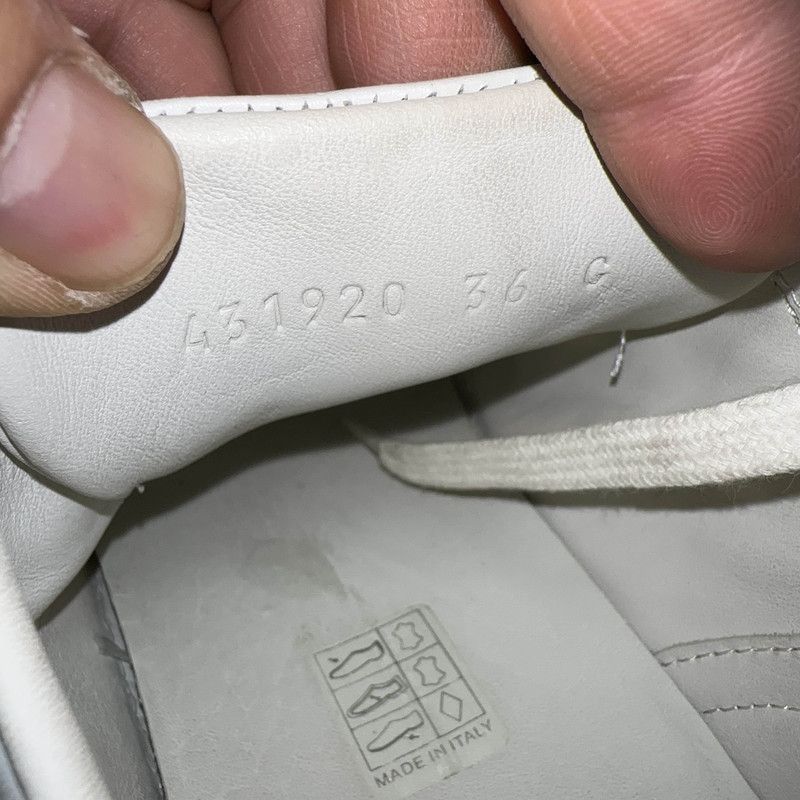Gucci Gucci White Bee Emblem Sneakers -2508 Size US 5.5 / EU 38 - 5 Thumbnail