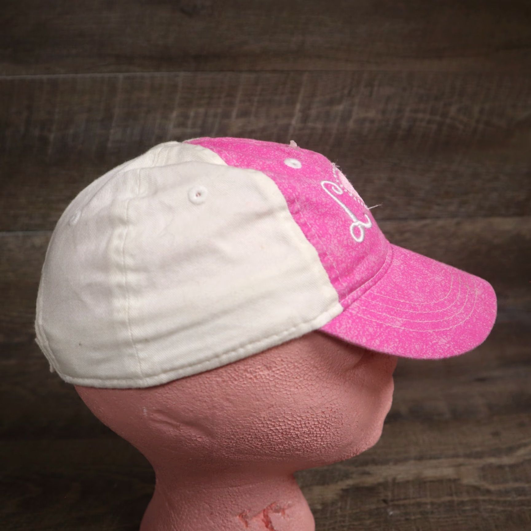 Vintage Love Hat Cap Strap Back Pink Adult Adjustable Strapback Hat Size ONE SIZE - 3 Thumbnail