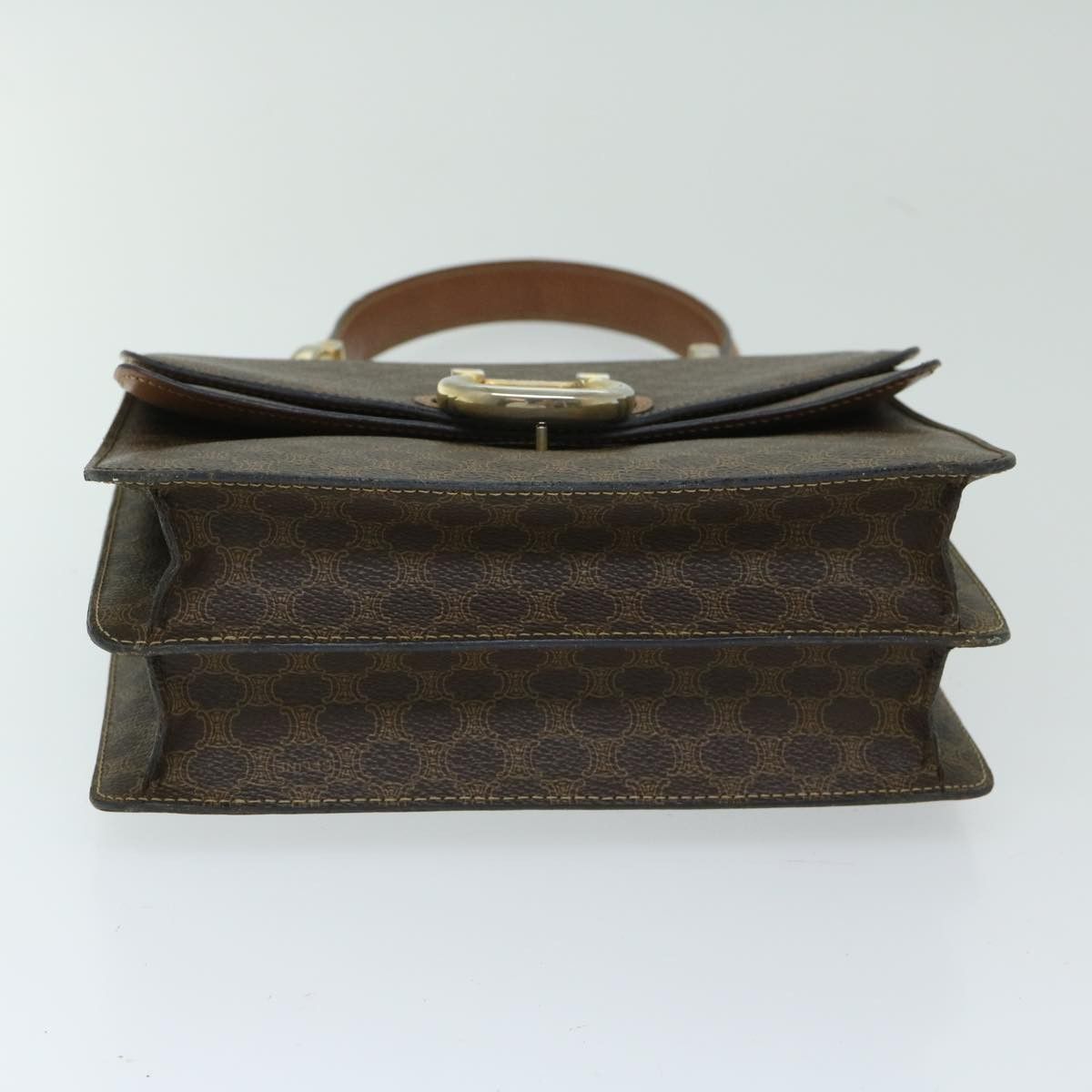 Celine CELINE Macadam Canvas Hand Bag Pvc Brown Size ONE SIZE - 10 Thumbnail