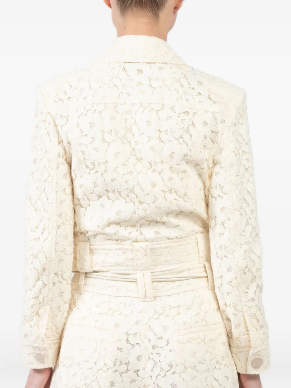 Zimmermann oc11z0226 Cotton-Blend Lace Jacket In Cream Size S / US 4 / IT 40 - 5 Thumbnail
