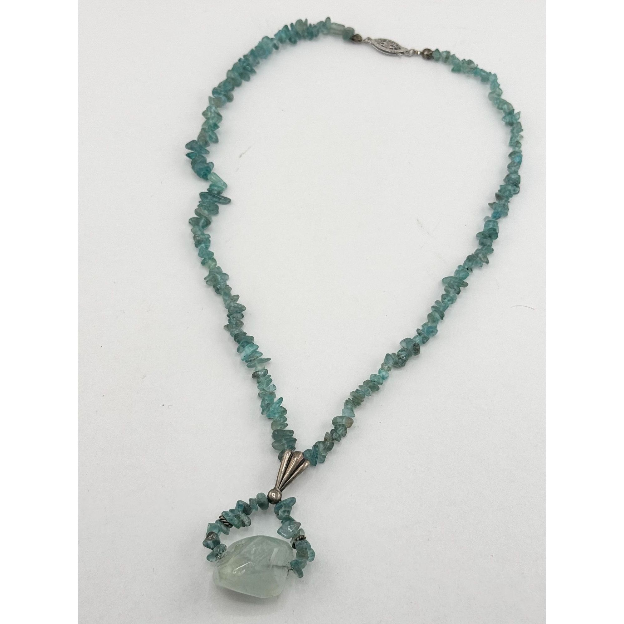 Vintage Vintage Sterling Silver 925 Semi Precious Aqua Spinel Gemsto Size ONE SIZE - 3 Thumbnail