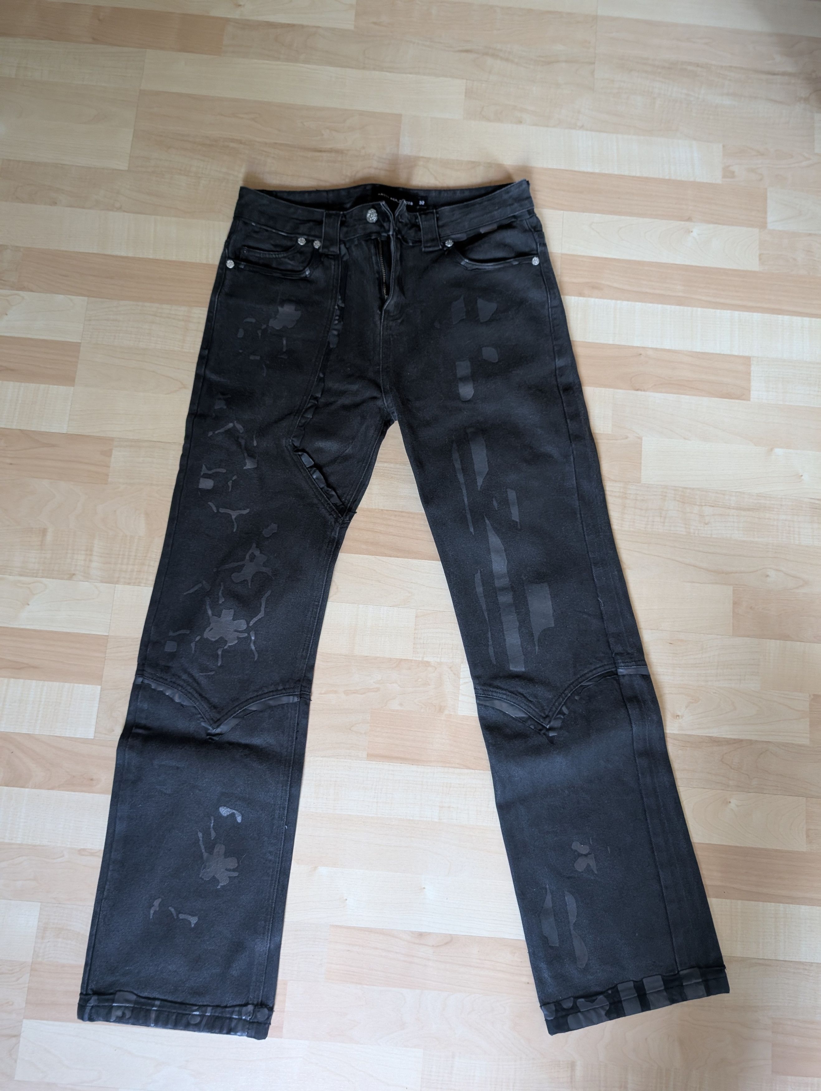 Racer Worldwide waxed jeans Size US 32 / EU 48 - 1 Thumbnail