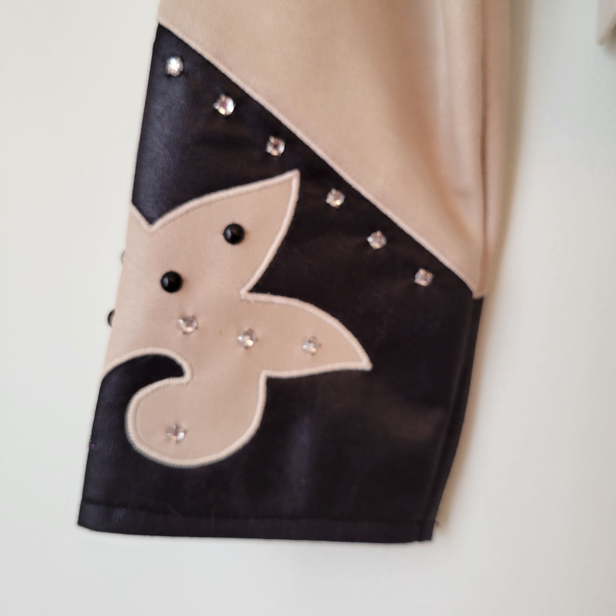 Vintage 1849 Authentic Ranchwear Tan Black Embellished Crop Jacket L Size L / US 10 / IT 46 - 9 Thumbnail