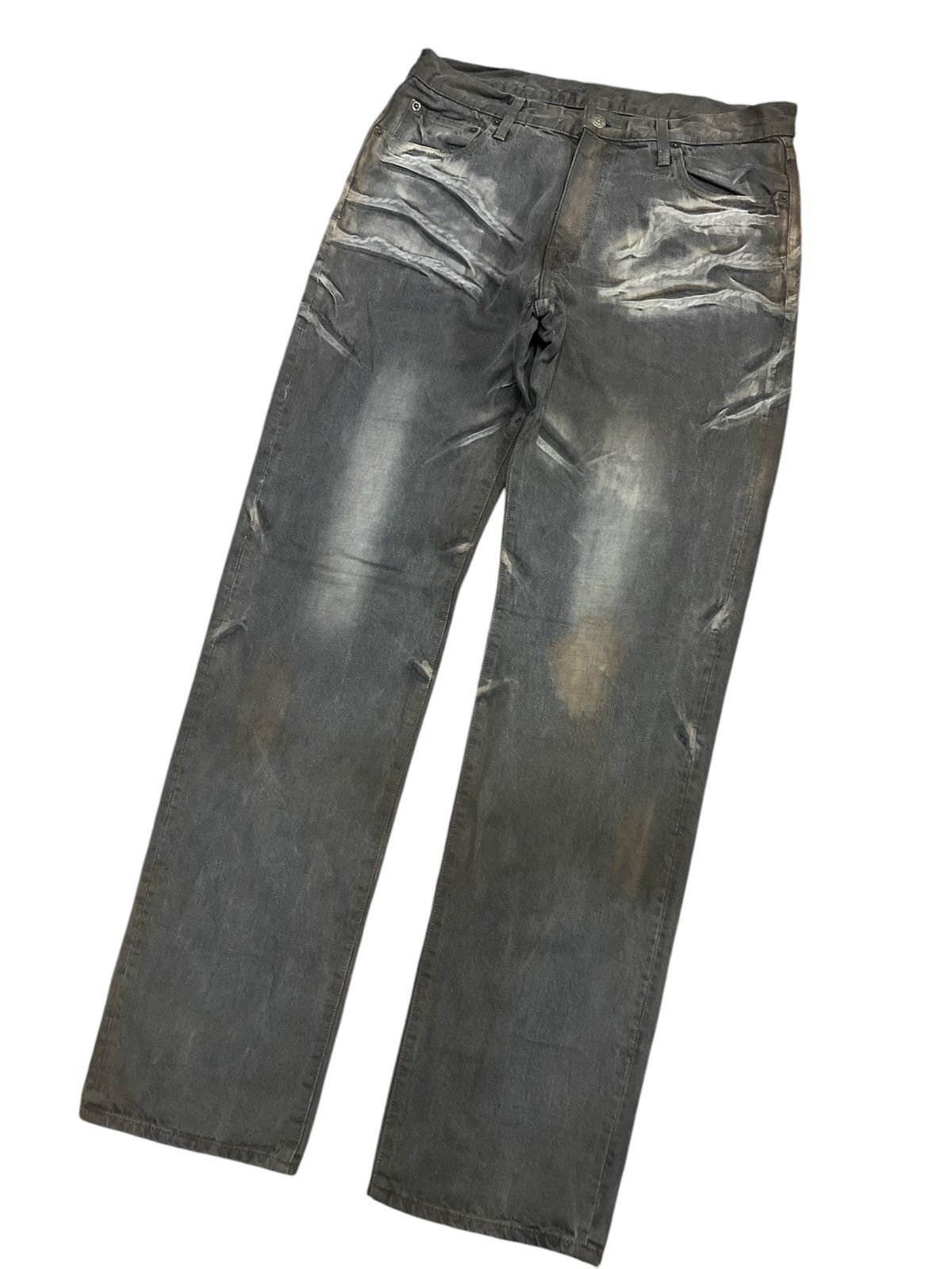 Hysteric Glamour × Japanese Brand BLUE WAY DISTRESSED DENIM PANT Size US 32 / EU 48 - 5 Thumbnail