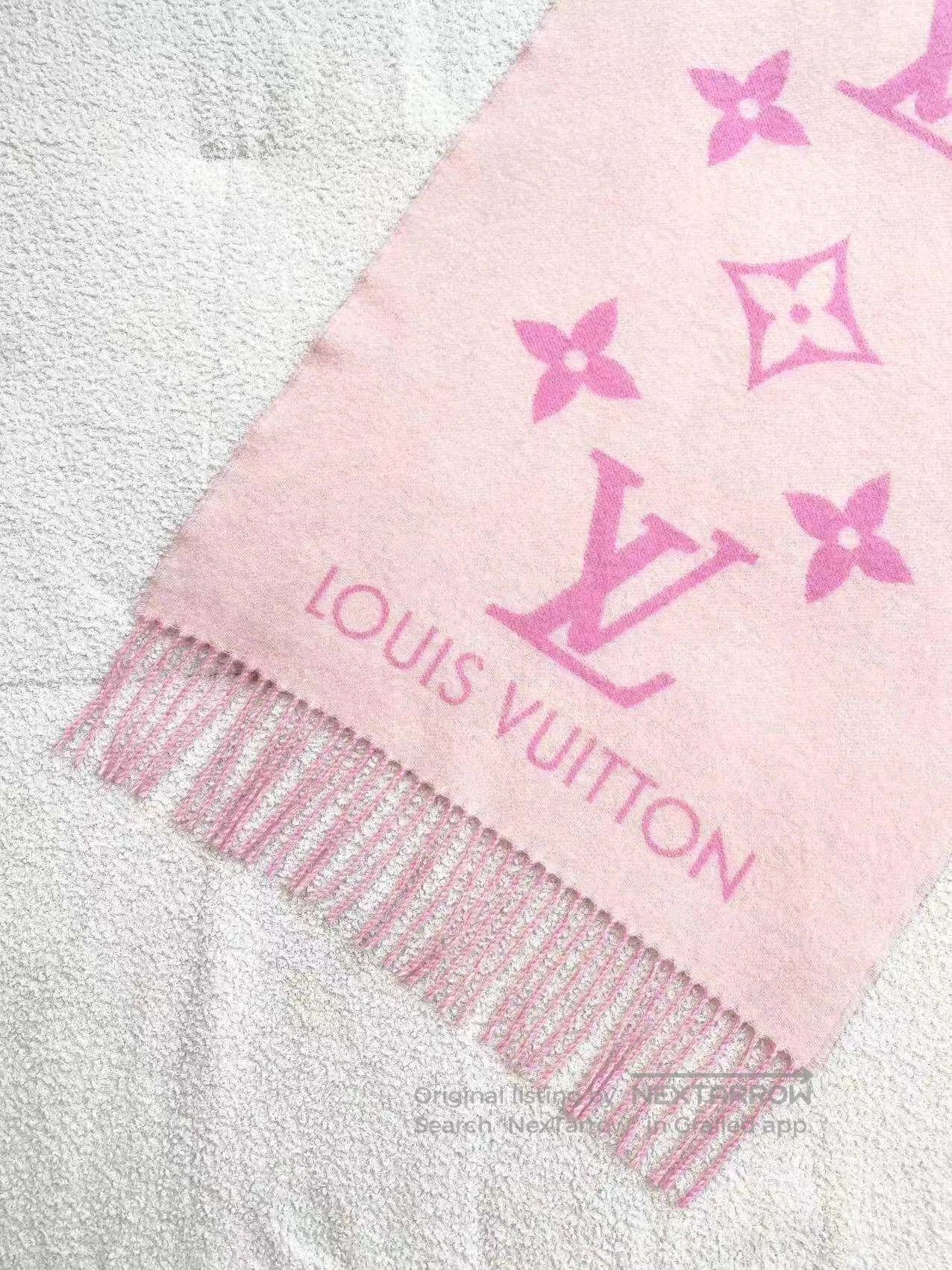 Louis Vuitton Louis Vuitton Reversible cashmere fringed scarf| Size ONE SIZE - 6 Thumbnail