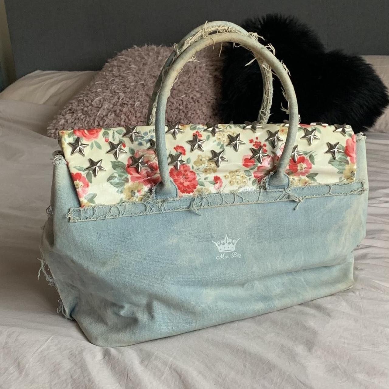 Hysteric Glamour Vintage Floral Denim Firkin Bag Size ONE SIZE - 4 Thumbnail