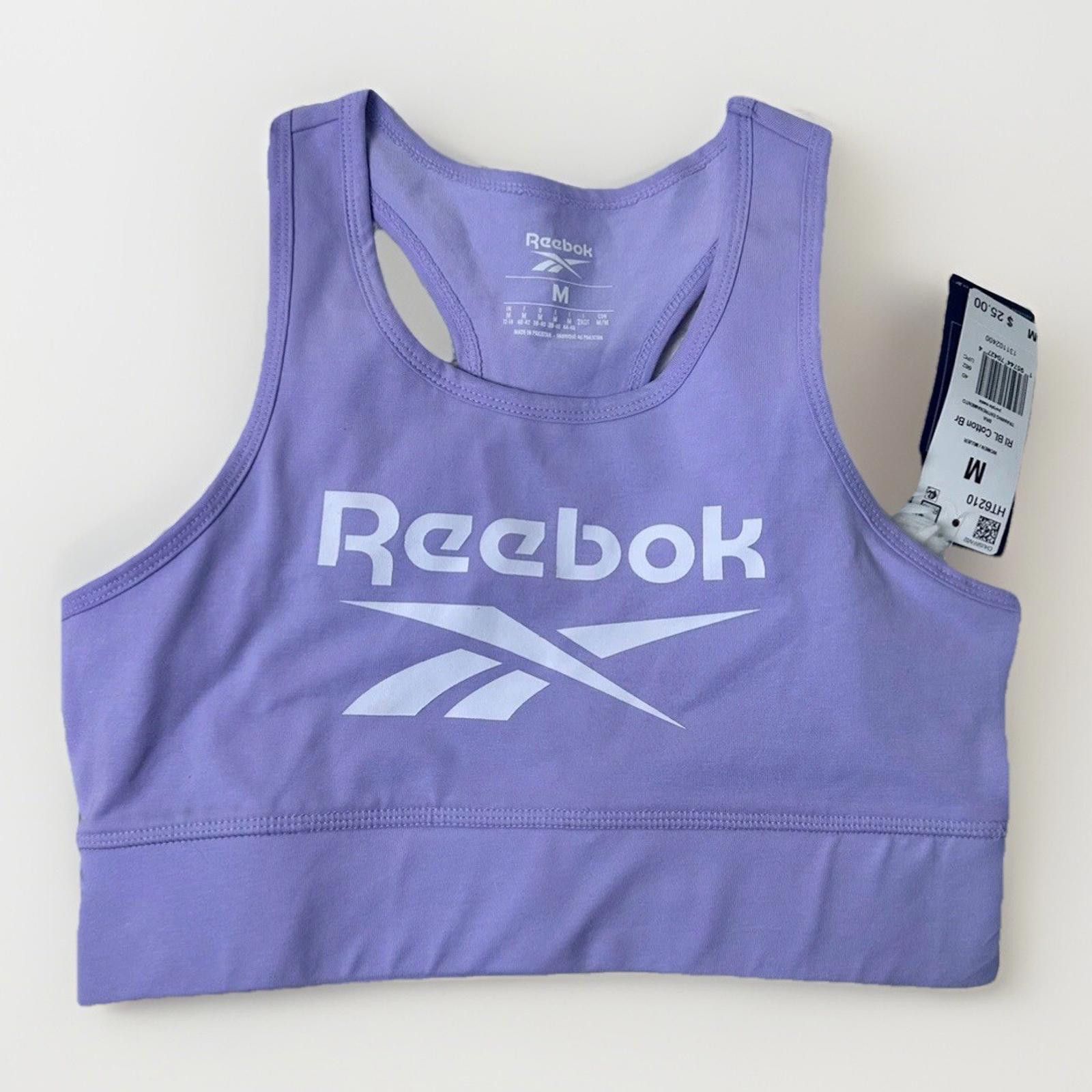 Reebok Reebok Women's Identity Sports Bra Lavender Purple Women's M Size ONE SIZE - 2 Thumbnail