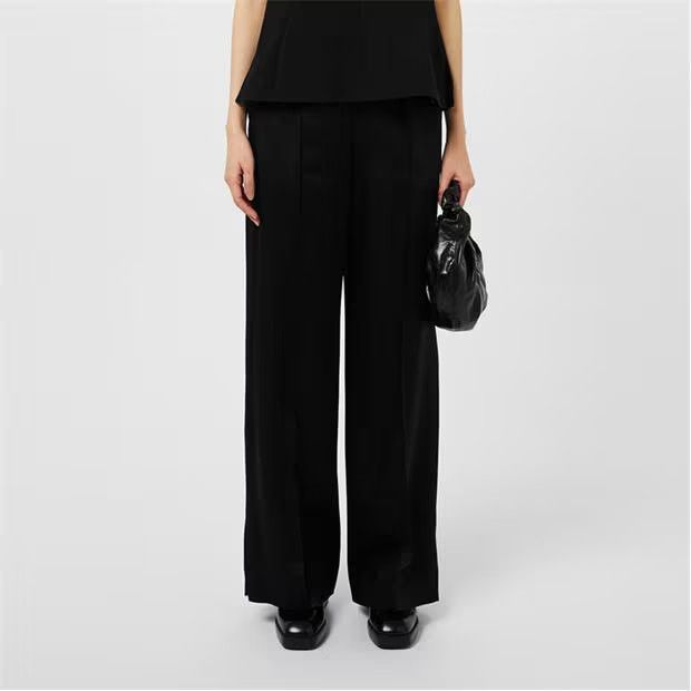 Jil Sander o1g2r1mq1024 Track Inspired Trousers in Black Size 27" / US 4 / IT 40 - 3 Thumbnail