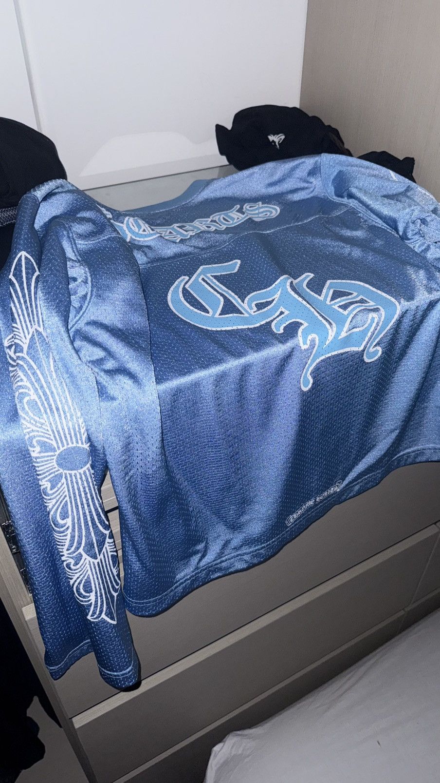 在庫少◆【Chrome Hearts】mesh スタジアム ジャージー ブルー Chrome Hearts Stadium Mesh Jersey Carolina Blue L size | eBay