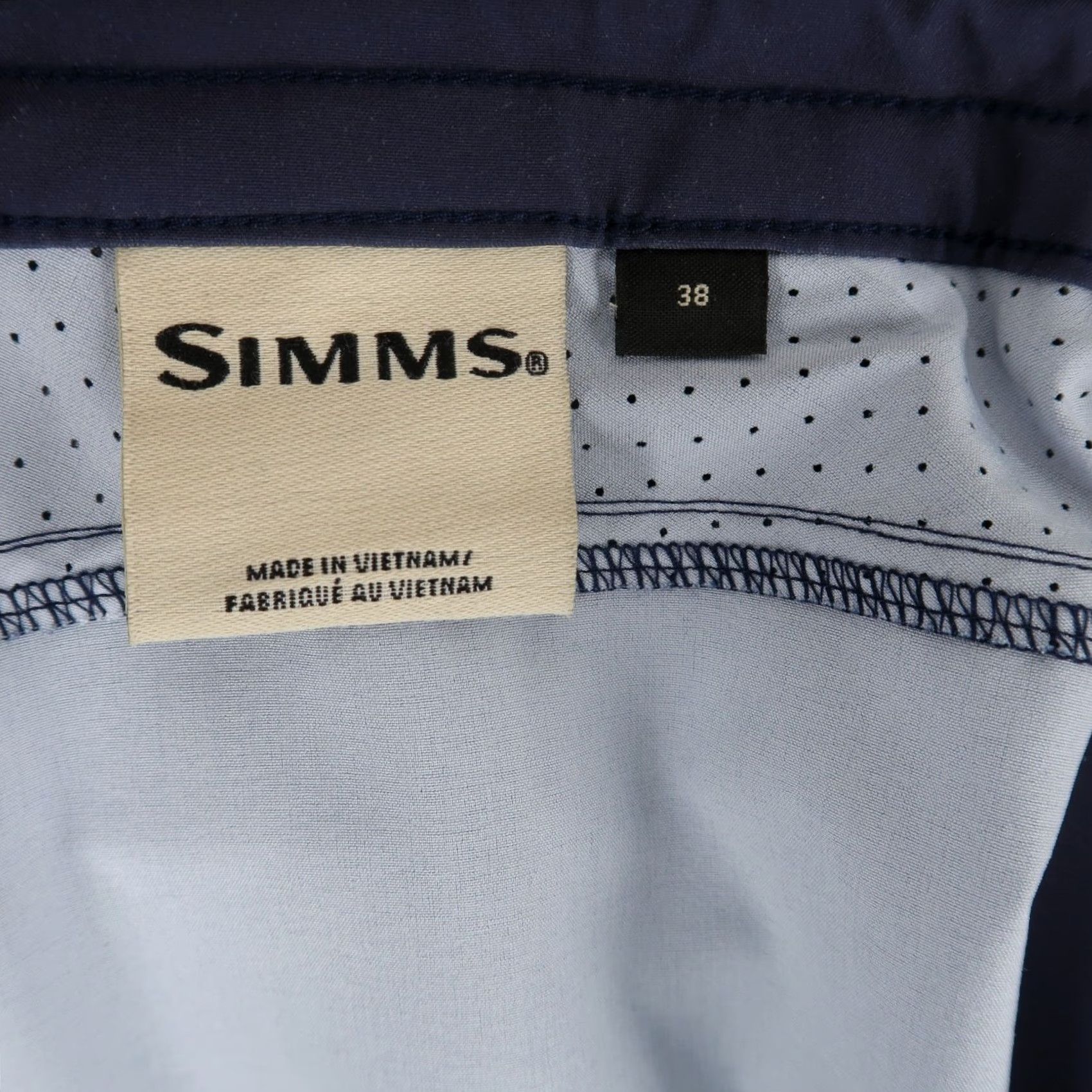 Vintage Simms Board Shorts Mens 38 Blue Striped Quick Dry Pockets Drawstring Size US 38 / EU 54 - 7 Thumbnail