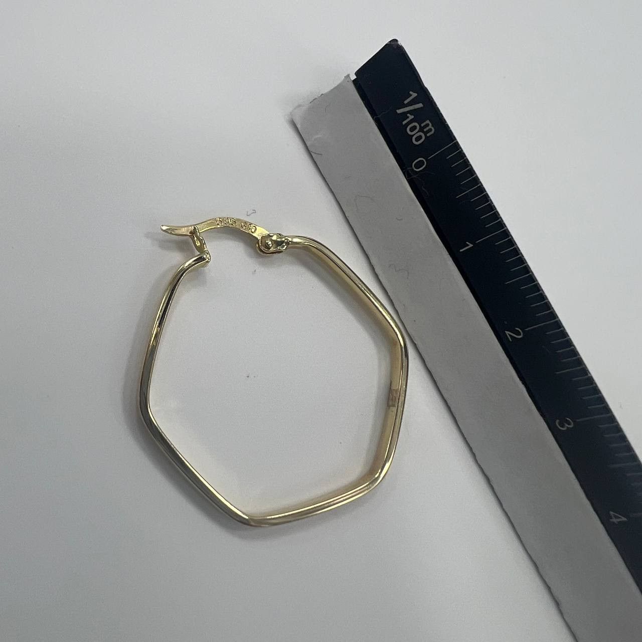 Other Elegant gold earrings in Hexagonal shape design, lightweight Size ONE SIZE - 4 Thumbnail