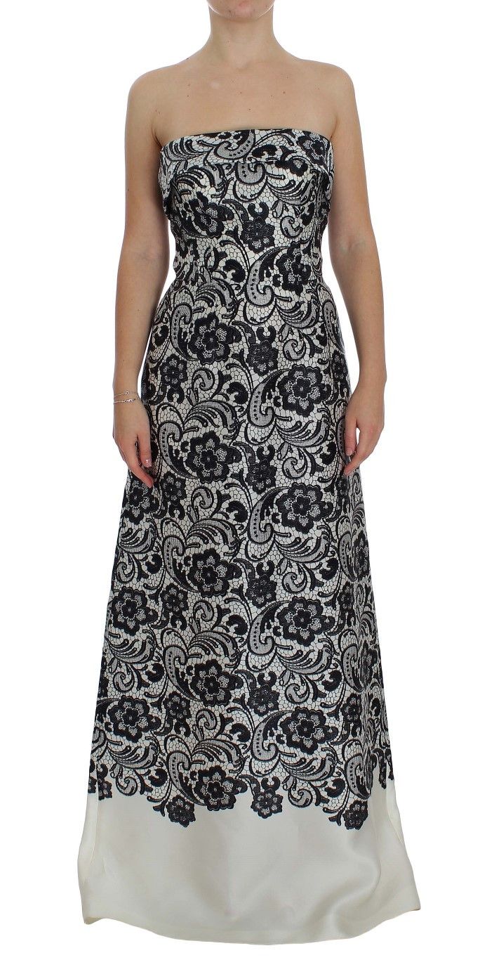 Dolce & Gabbana Elegant Silk Lace Corset Maxi Women's Dress Size S / US 4 / IT 40 - 1 Thumbnail