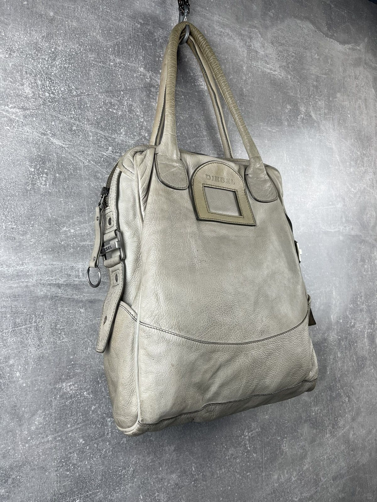 Diesel × Vintage Diesel Avant Garde Archives Y2K Leather White Tote Bag Size ONE SIZE - 2 Thumbnail