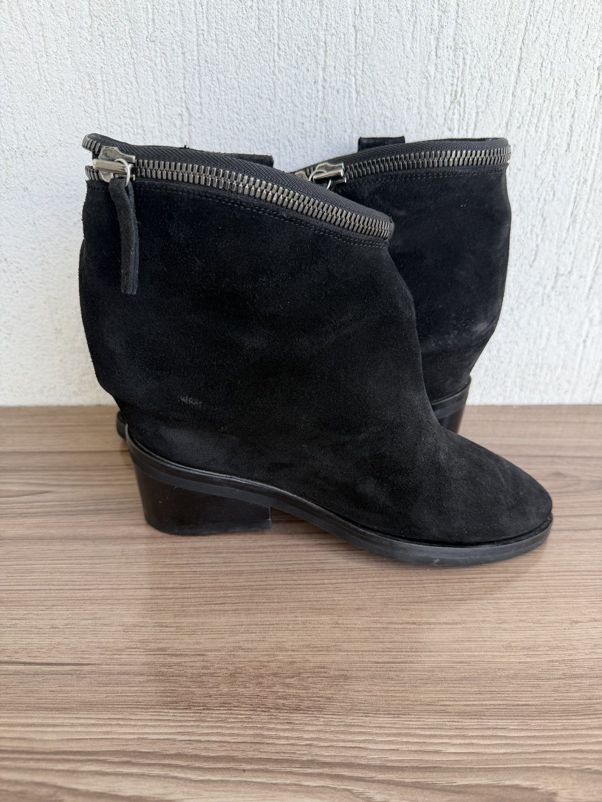 Cinzia Araia double zip wraparound wedge boots like isabel marant Size US 10 / IT 40 - 12 Thumbnail