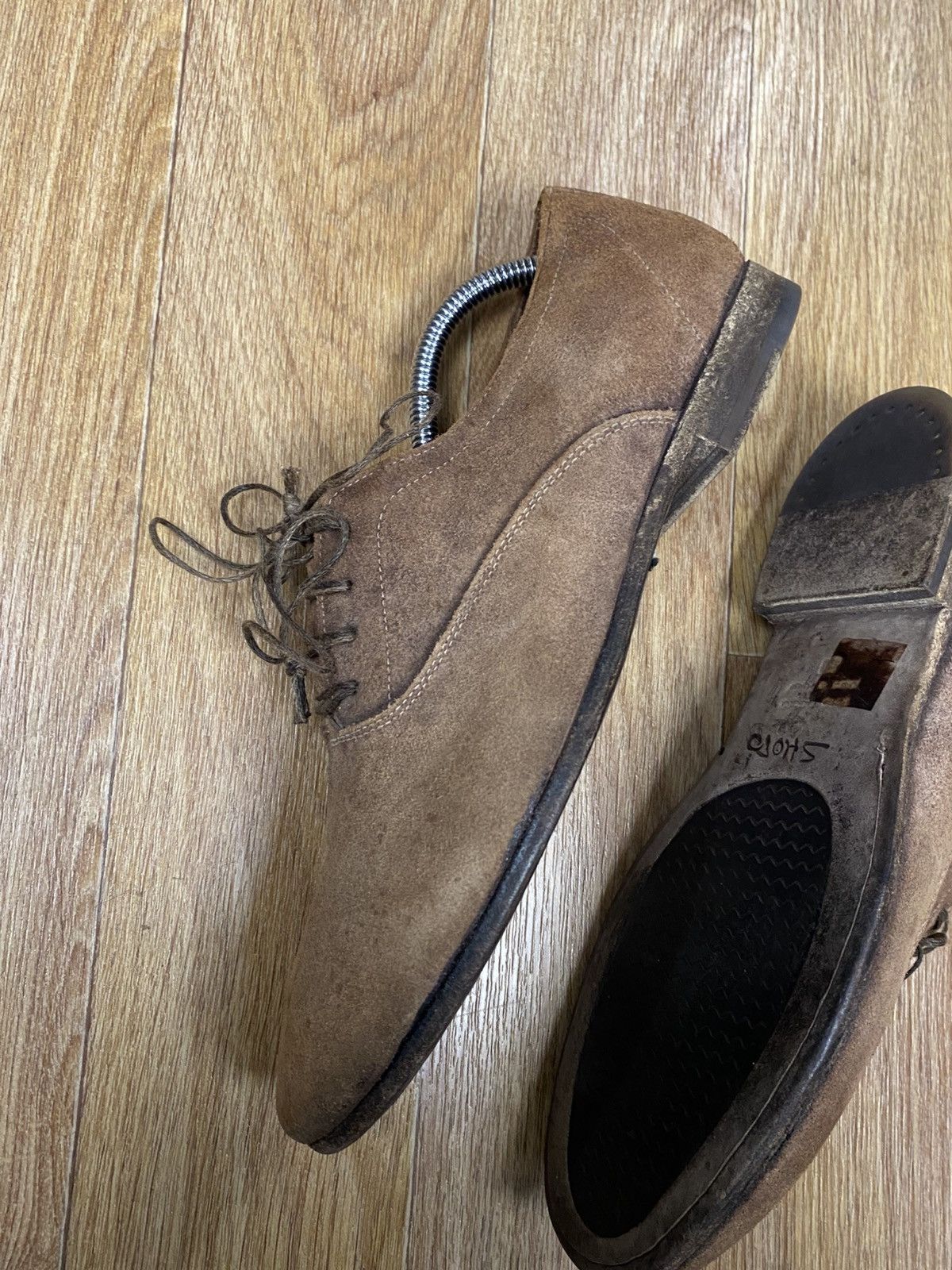 Japanese Brand × Shoto Shoto Avantgarde Plain Toe Brown Suede Shoes Size US 7 / EU 40 - 5 Thumbnail