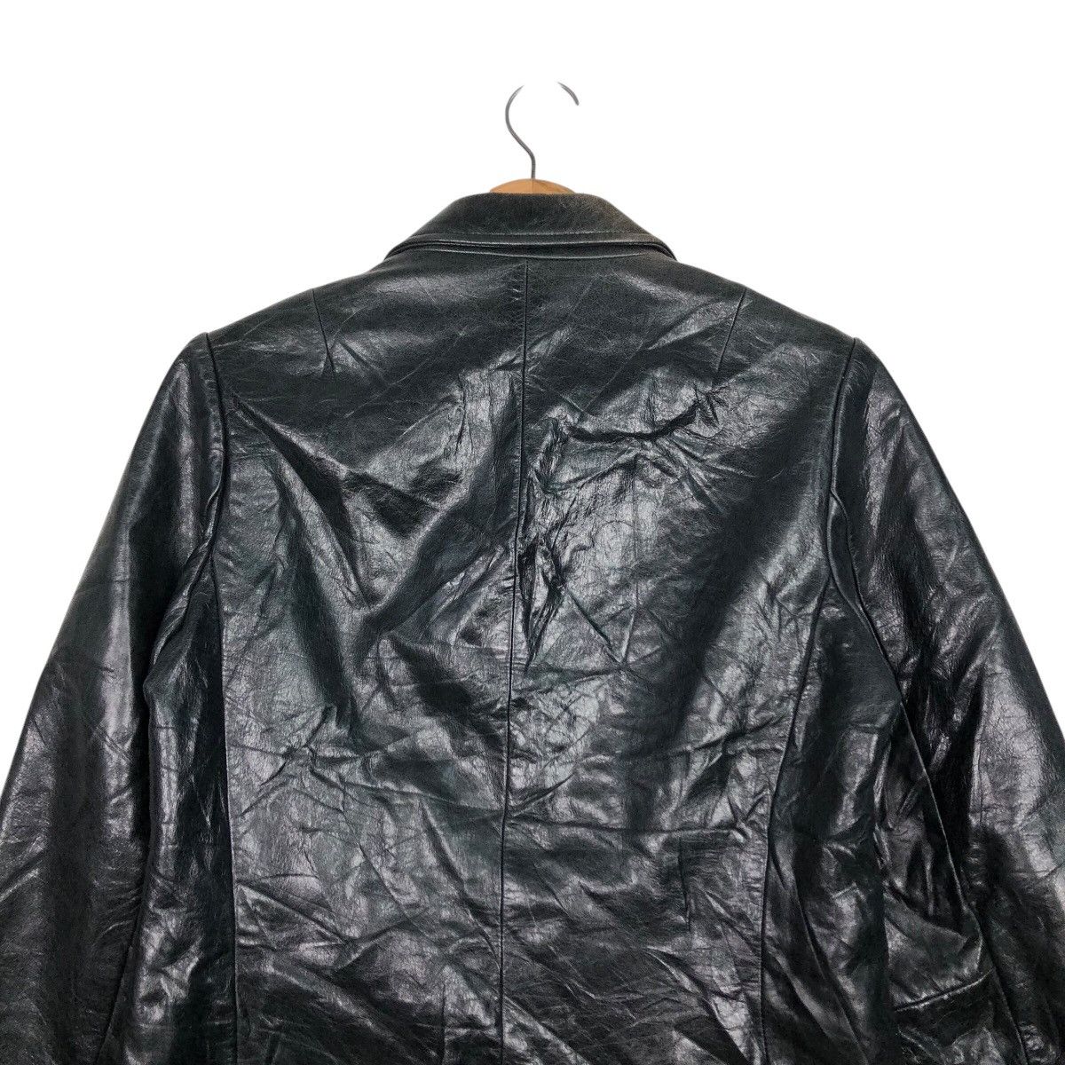 Japanese Brand 📌Rich Black Vintage Biker Leather Jacket Gap Issey Miyake Size US XS / EU 42 / 0 - 10 Thumbnail