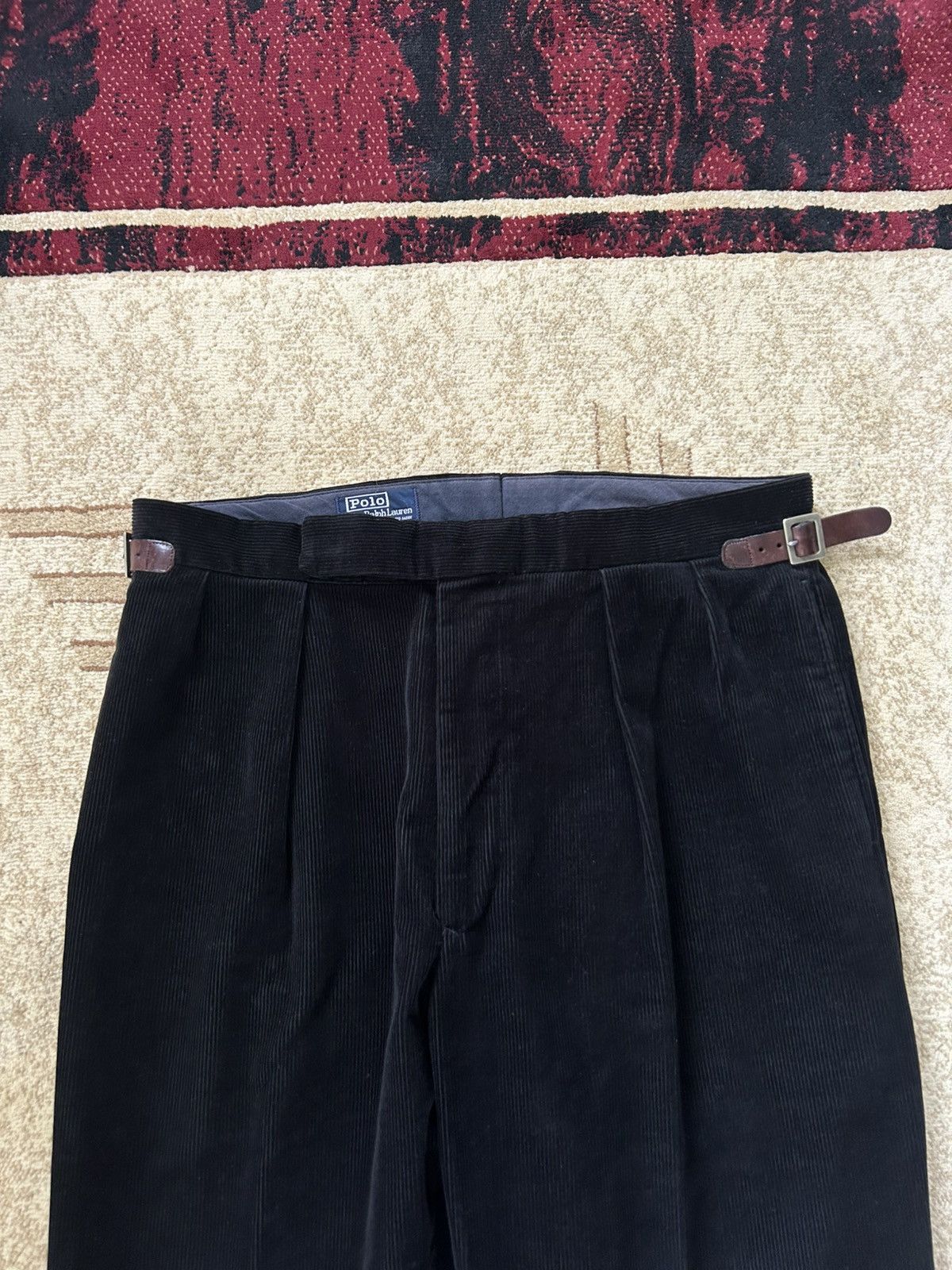 Polo Ralph Lauren Vintage 90s Polo Ralph Lauren Corduroy Pleated Pants Size US 34 / EU 50 - 3 Thumbnail