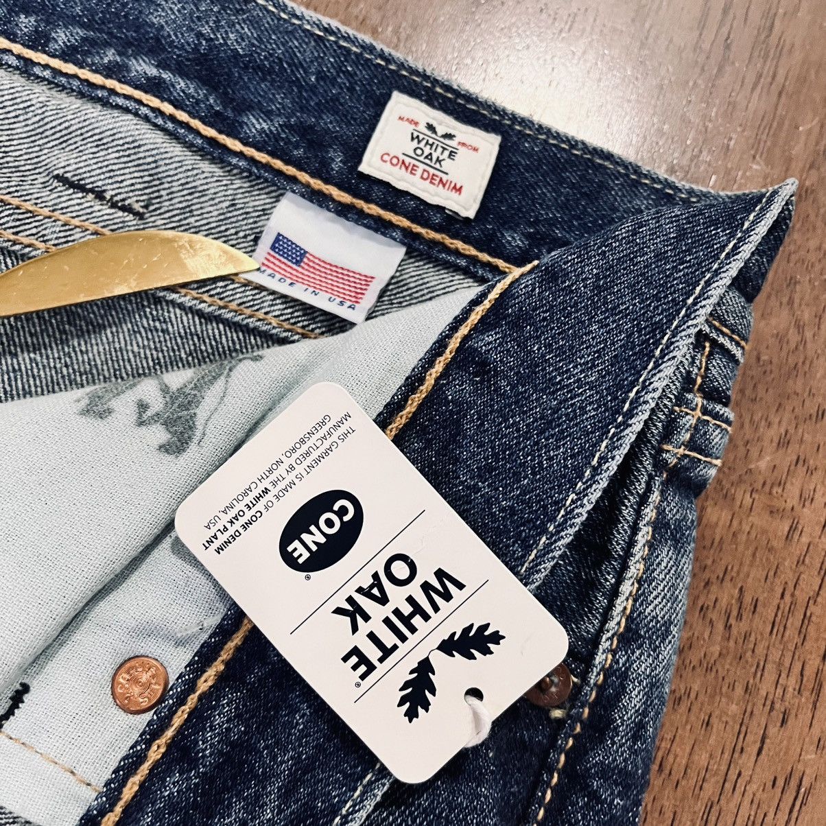 Levi's 38x30 Levi’s 505 R White Oak Cone Mills Denim made in USA Size US 38 / EU 54 - 3 Thumbnail