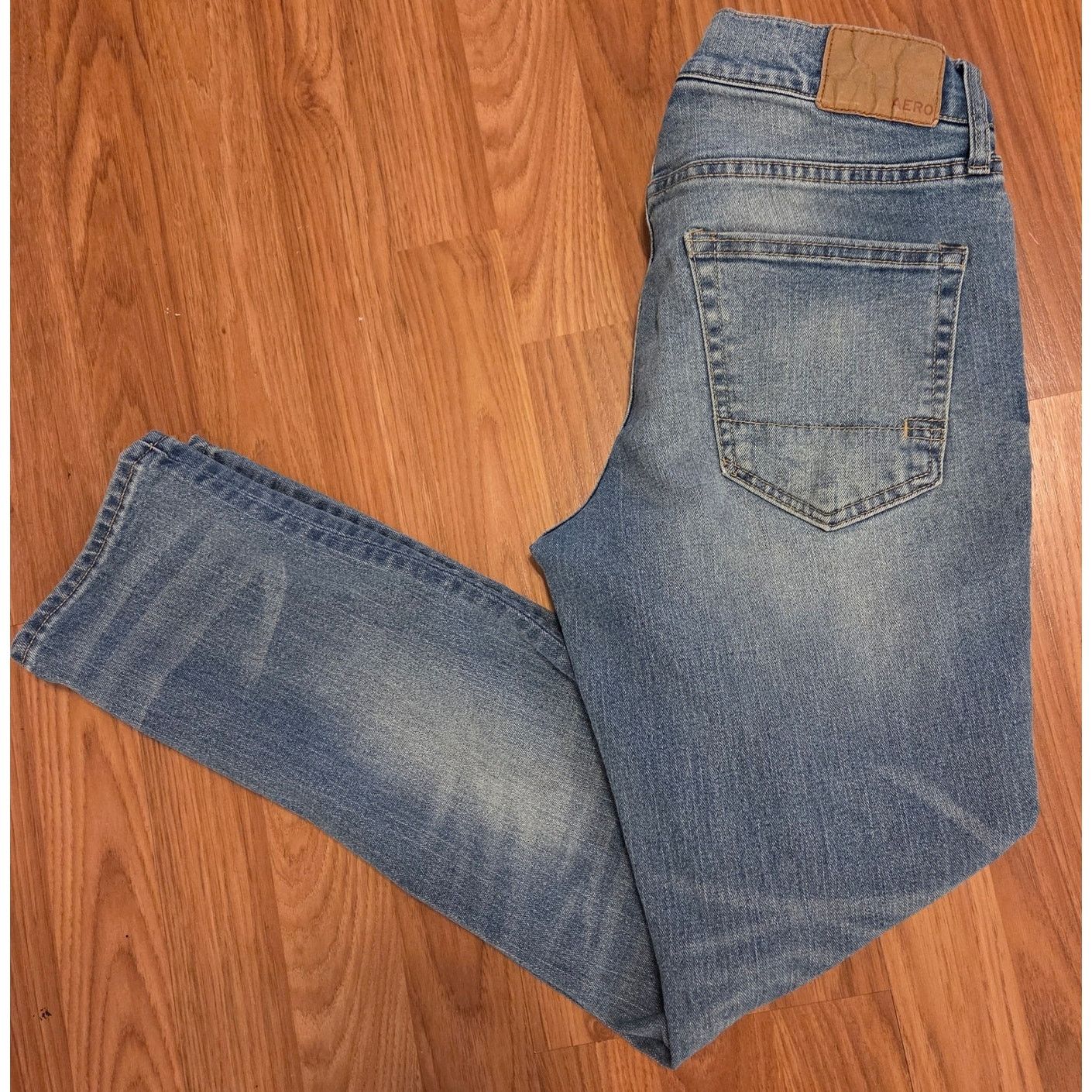 Aeropostale Aeropostale Acid Wash Blue Denim Skinny Jeans 30x30 Size 30" / US 8 / IT 44 - 2 Thumbnail