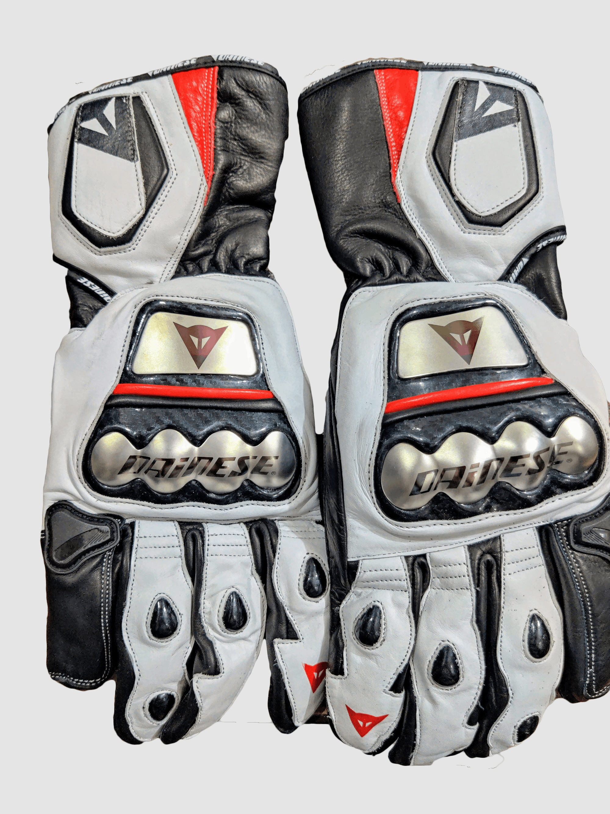 Dainese Dainese Titanium White Leather Gloves Racing Size ONE SIZE - 2 Thumbnail
