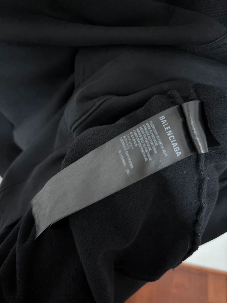 Balenciaga Balenciaga Double Portrait Letter Print Hoodie Size US XL / EU 56 / 4 - 4 Thumbnail