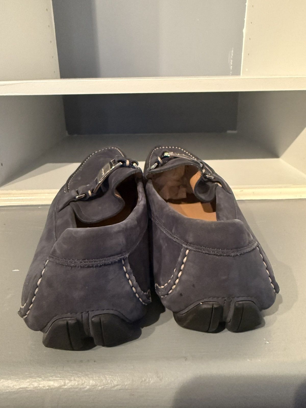 Salvatore Ferragamo Salvatore Ferragamo Navy Blue Loafers Size 9.5 Size US 9.5 / EU 42-43 - 6 Thumbnail