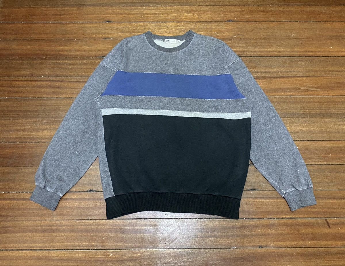 Vintage Vintage Japanese Brand Issey Miyake Stripe Sweatshirt 1990s Size US L / EU 52-54 / 3 - 1 Thumbnail