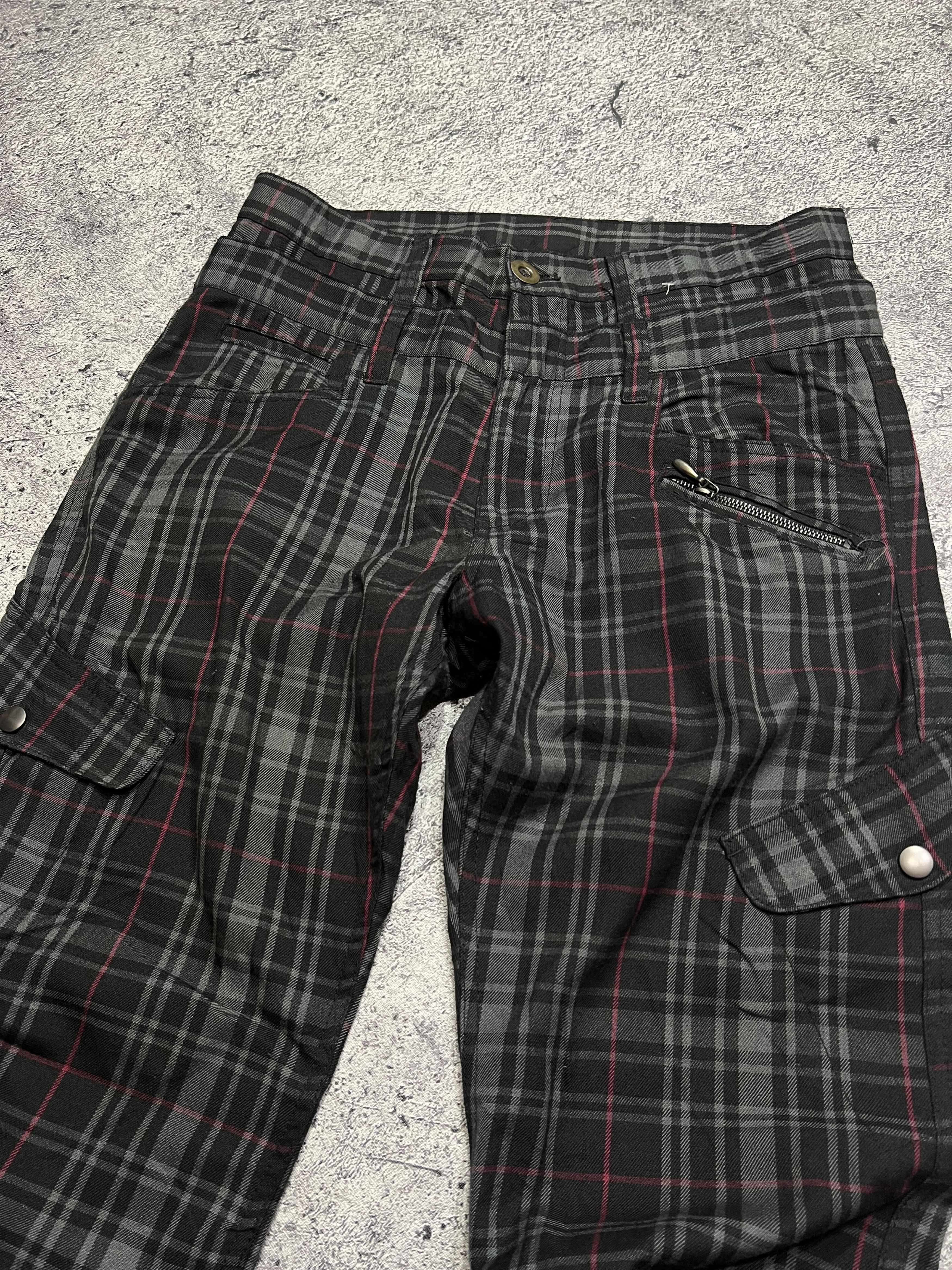 Japanese Brand 2000s Archival Hysteric Owens Punk Plaid Cargo y2k Ifsix Size US 32 / EU 48 - 3 Thumbnail