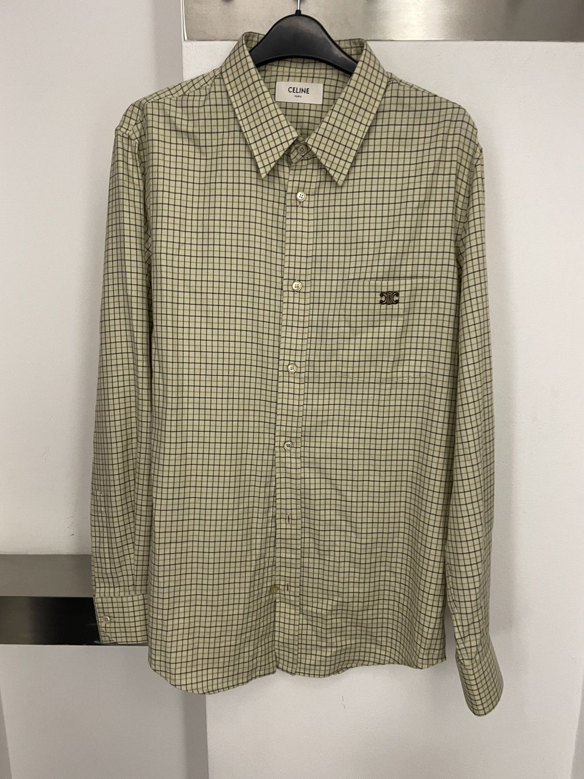 Celine Loose shirt in checked cotton Size US XL / EU 56 / 4 - 1 Thumbnail
