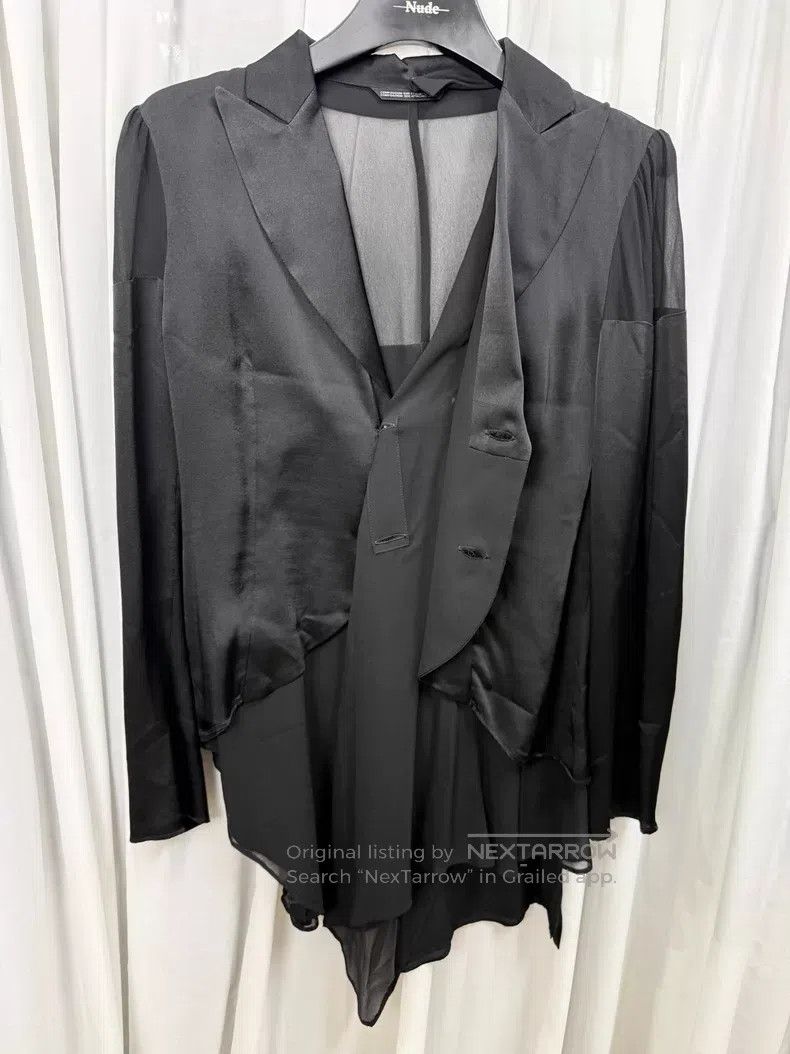 Other Yohji Yamamoto silk sheer panelled lightweight drape blaze Size M / US 6-8 / IT 42-44 - 6 Thumbnail