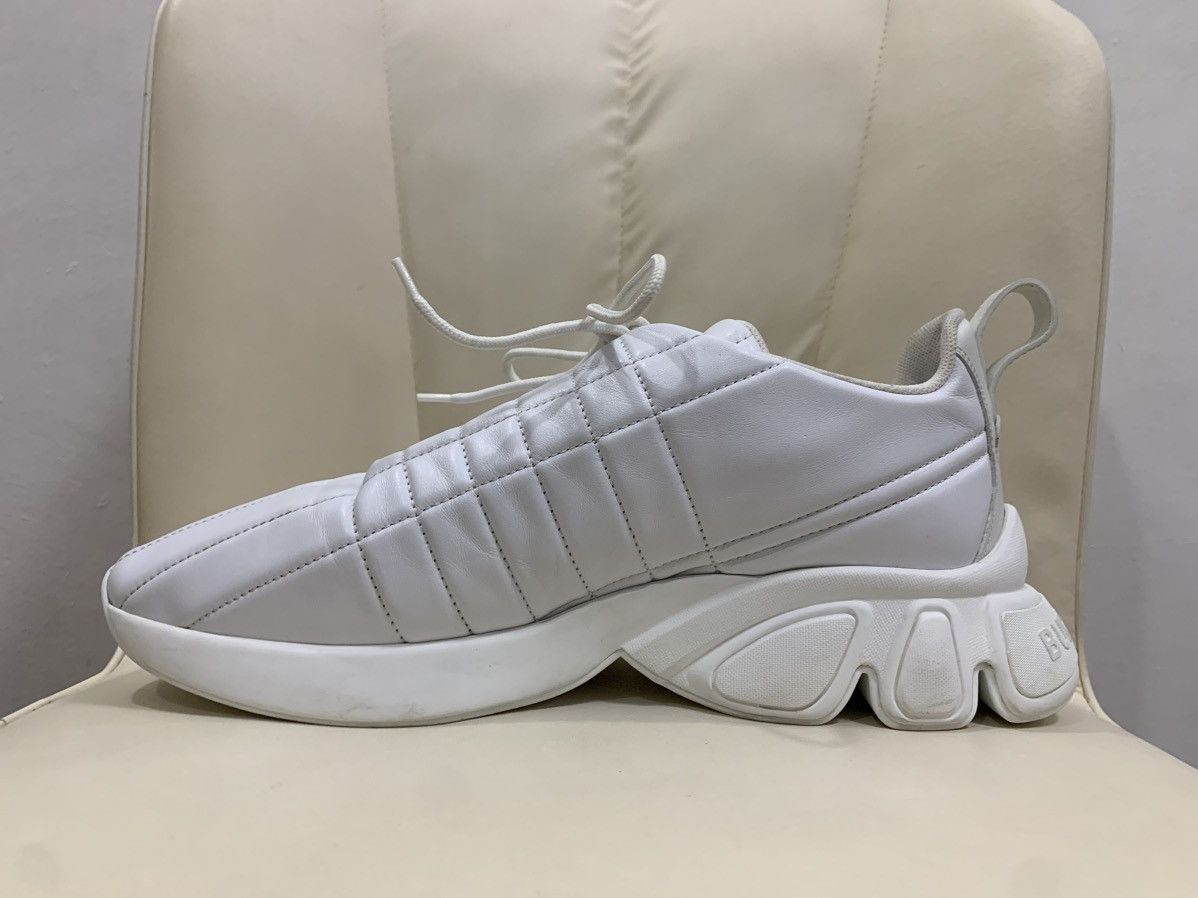 Burberry BURBERRY AUXBURTON LEATHER QUILTED SNEAKERS Size US 12 / EU 45 - 6 Thumbnail