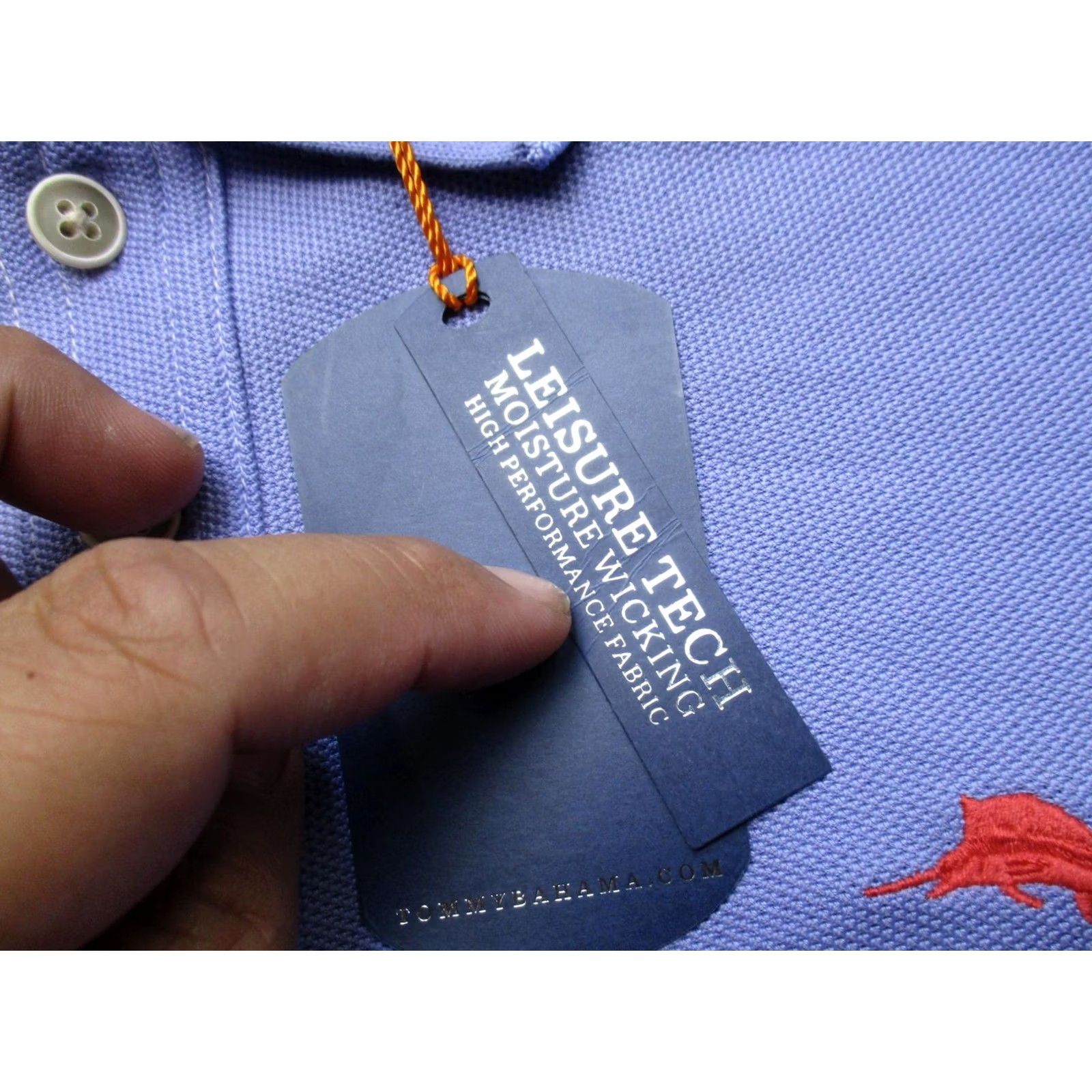 Tommy Bahama Tommy Bahama Polo Shirt Mens L Blue Leisure Tech Supima Cotton Moisture Wicking Size US L / EU 52-54 / 3 - 6 Thumbnail