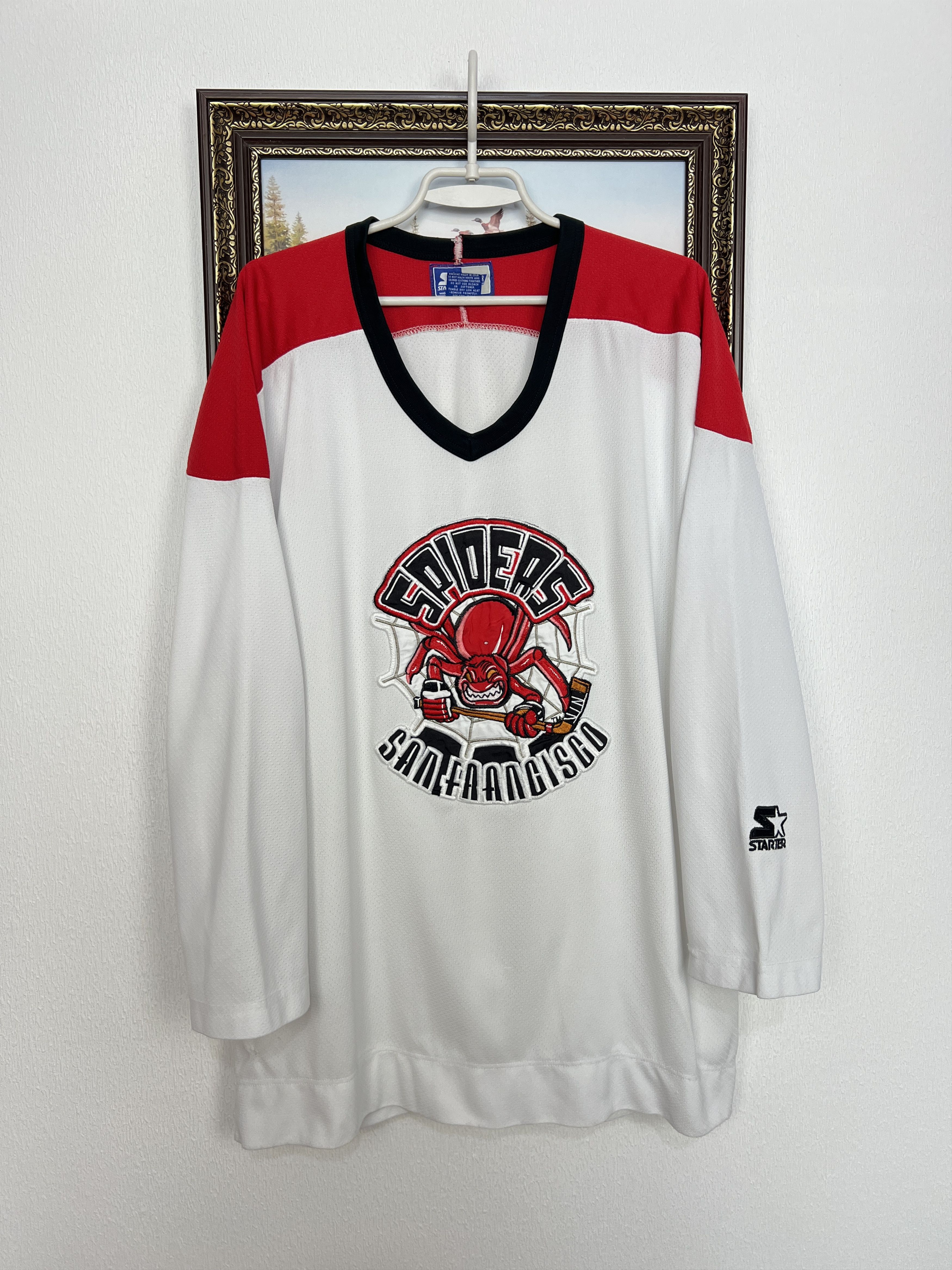 Starter Vintage 90's San Francisco Spiders IHL Jersey Rare Shirt Size US L / EU 52-54 / 3 - 1 Thumbnail