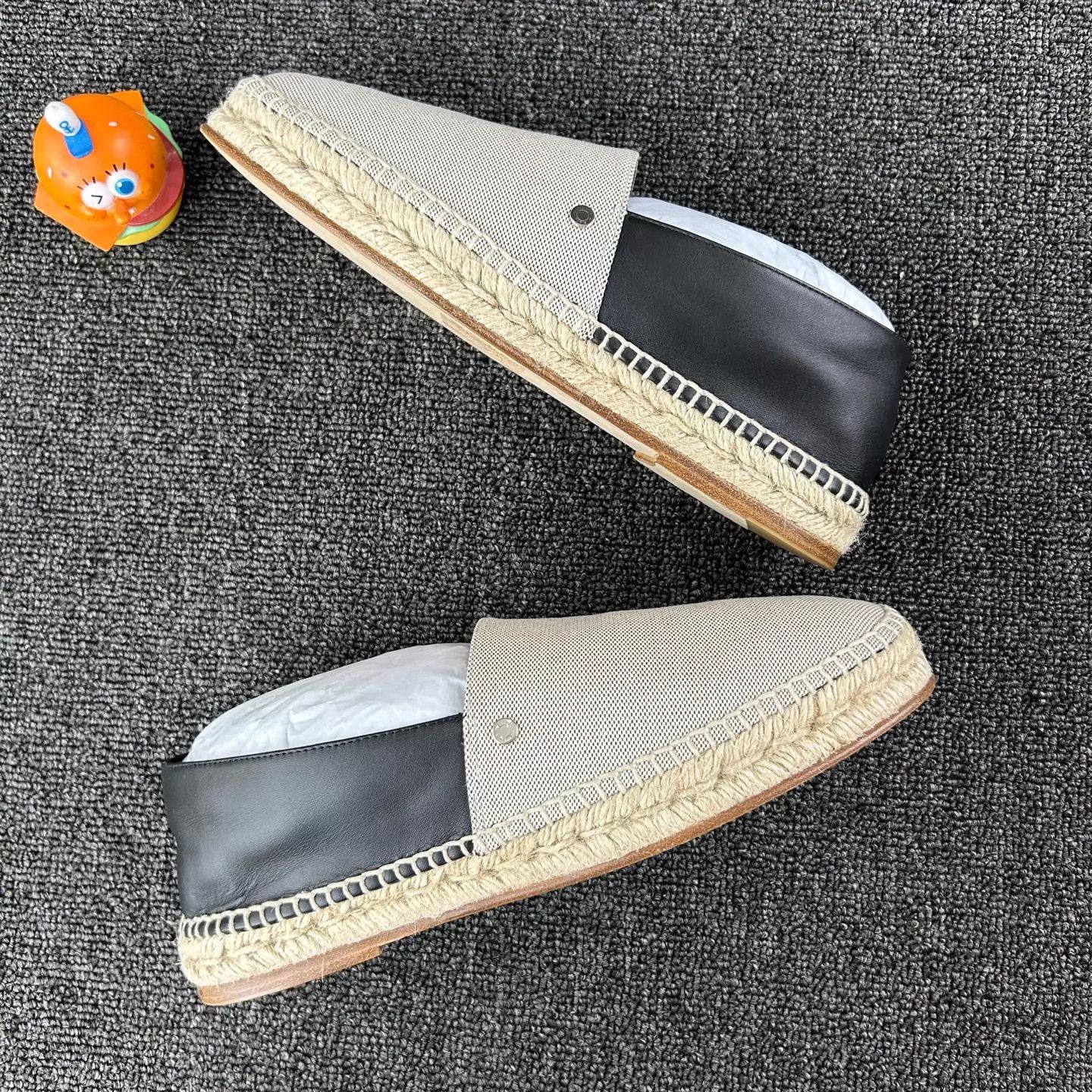 Hermes Hermes color-blocked straw-soled fisherman shoes 39 Size US 8.5 / IT 38.5 - 4 Thumbnail