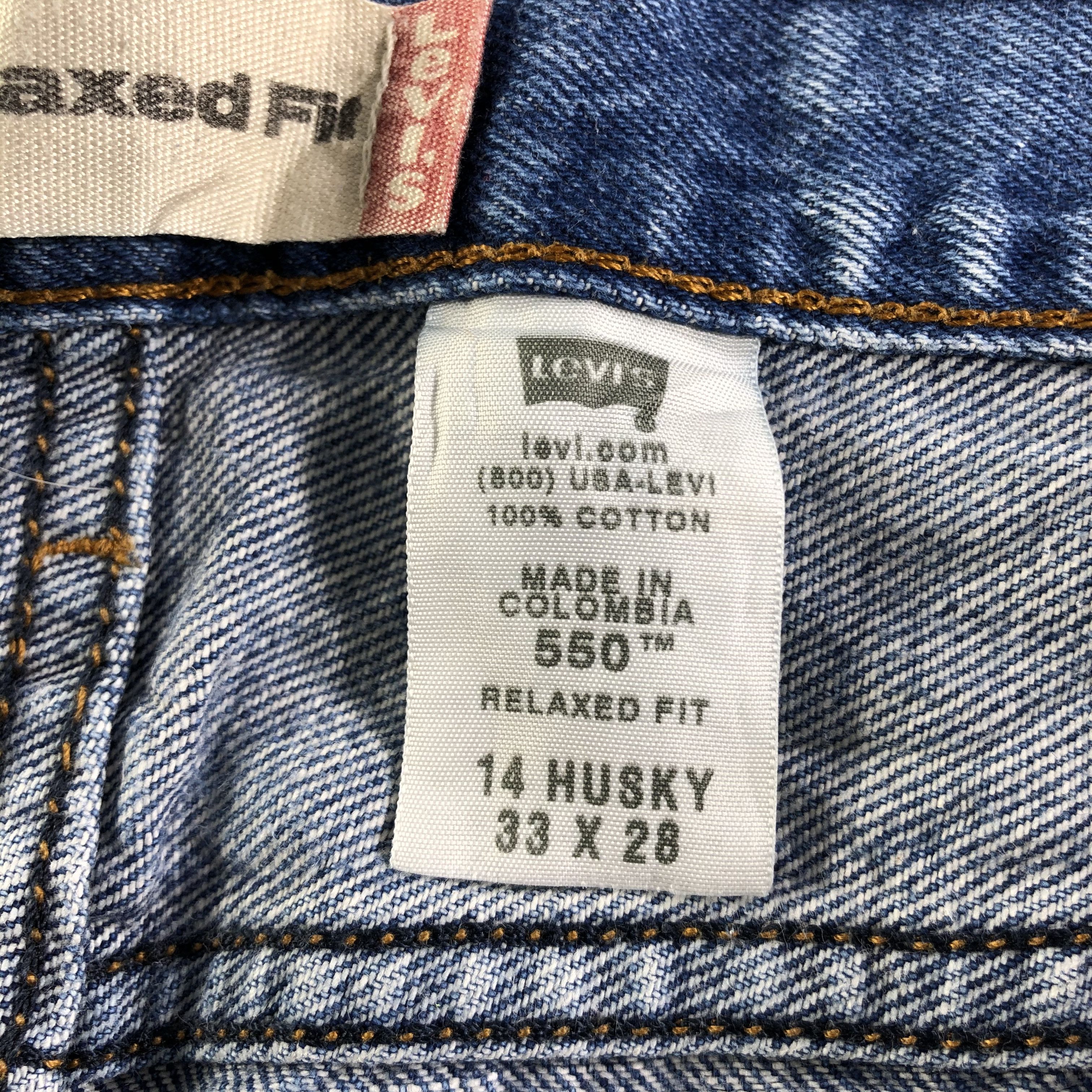 Levi's Vintage Blue Wash Levis 550 Jeans-J3358 Size US 34 / EU 50 - 10 Thumbnail
