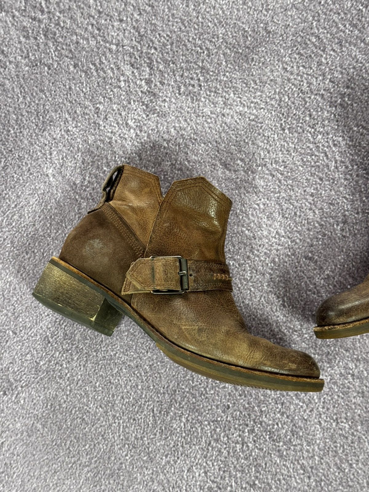Timberland 00’s Timberland Vintage Leather Y2K Boots Size US 8.5 / IT 38.5 - 3 Thumbnail
