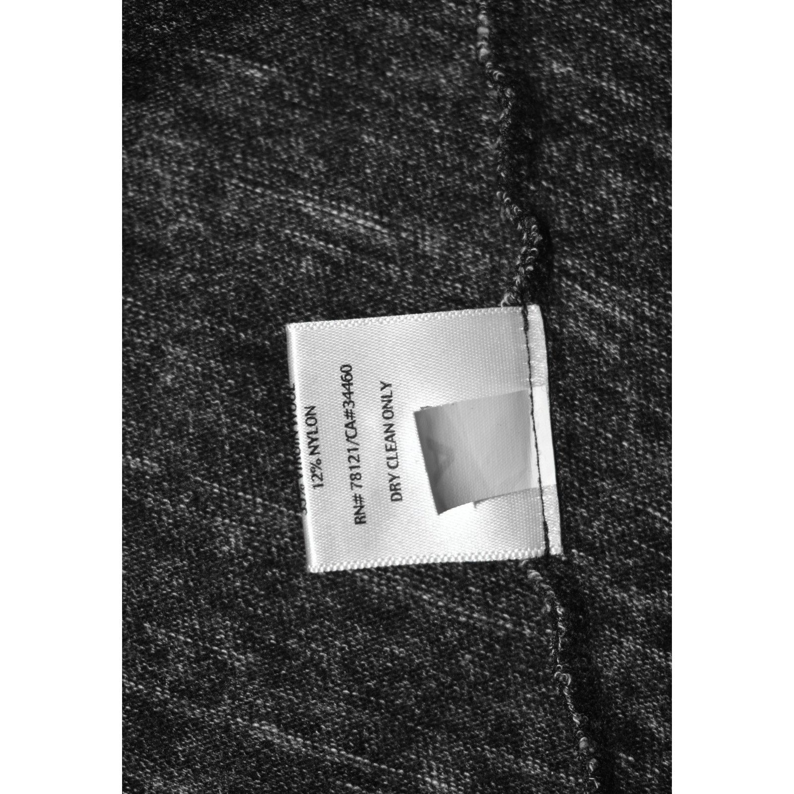Eileen Fisher EILEEN FISHER Charcoal Cotton & Wool Boat Neck Sweater Sz XS Size XS / US 0-2 / IT 36-38 - 4 Thumbnail